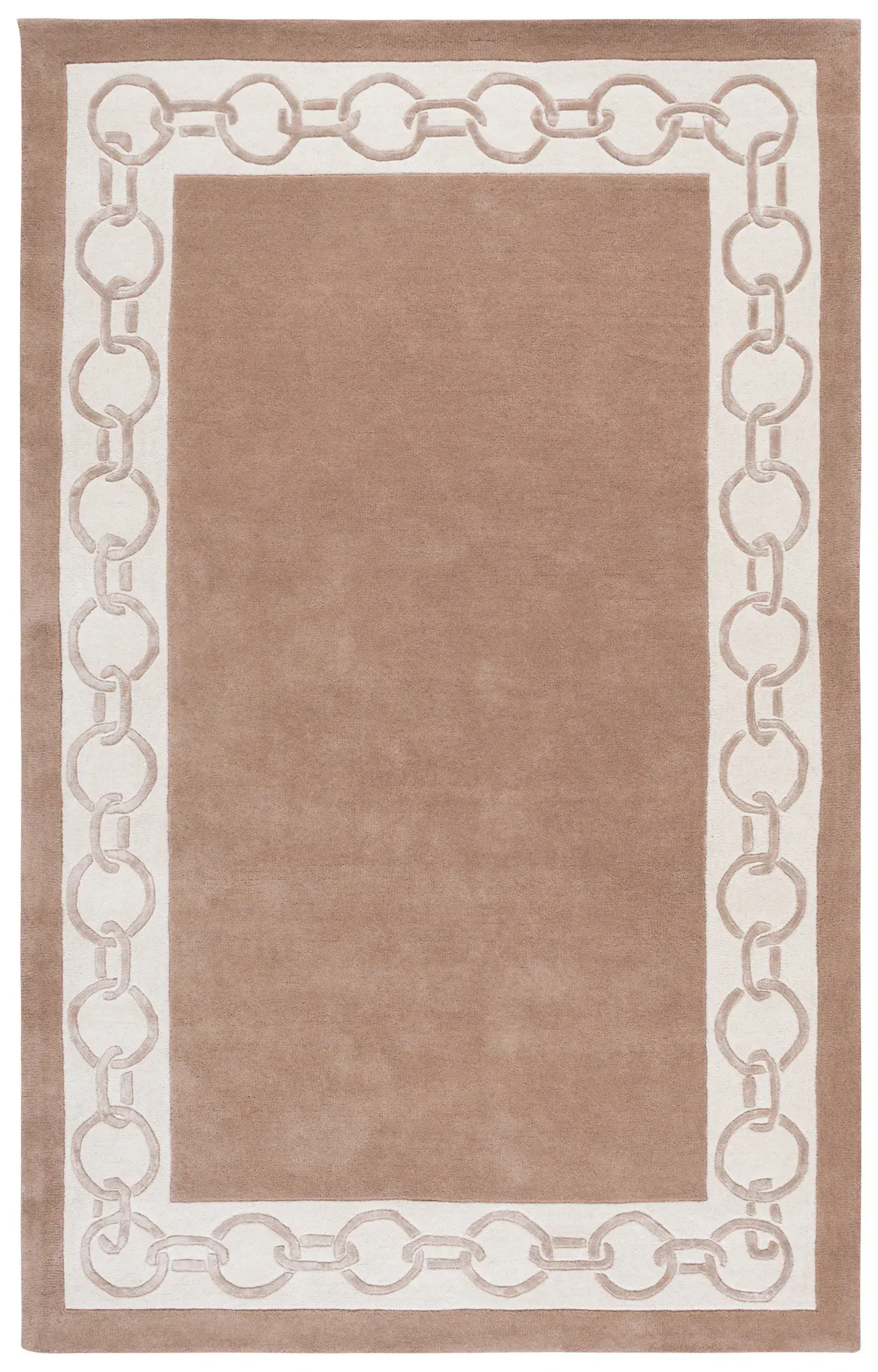 Metro Chain Border Hand-Tufted Rug
