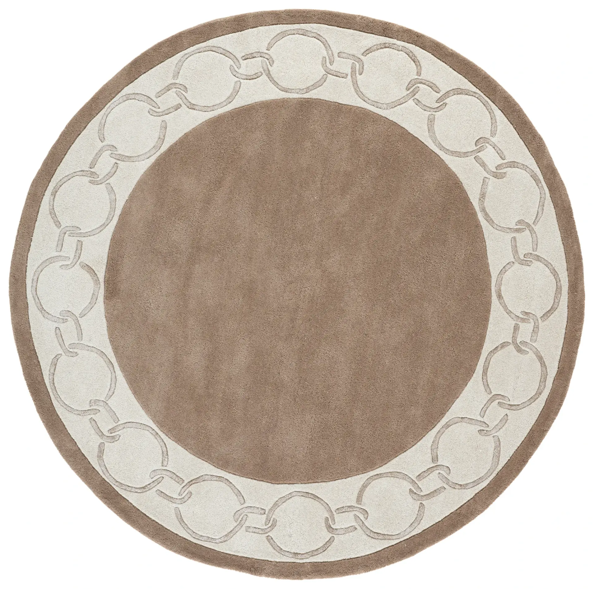 Metro Chain Border Hand-Tufted Rug