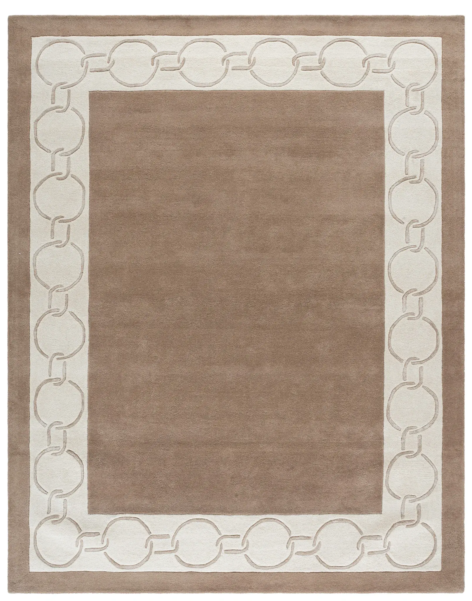 Metro Chain Border Hand-Tufted Rug