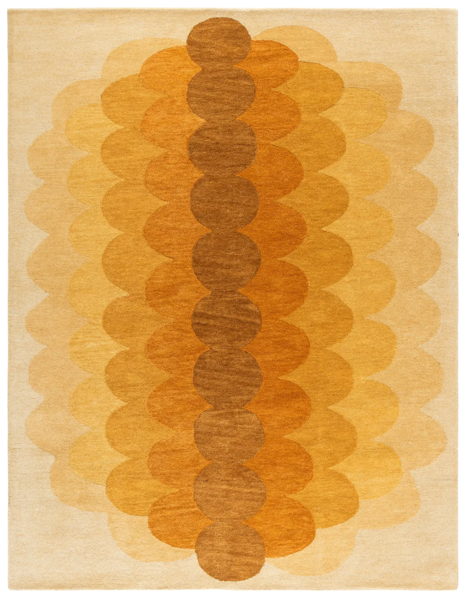 Metro Scalloped Hand-Tufted Wool Rug