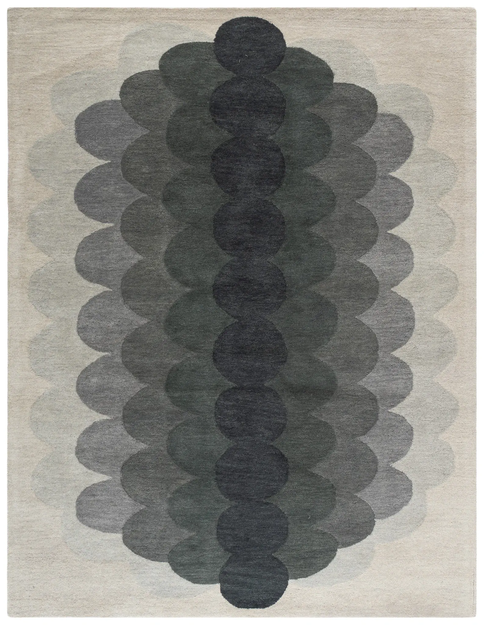Metro Scalloped Hand-Tufted Wool Rug