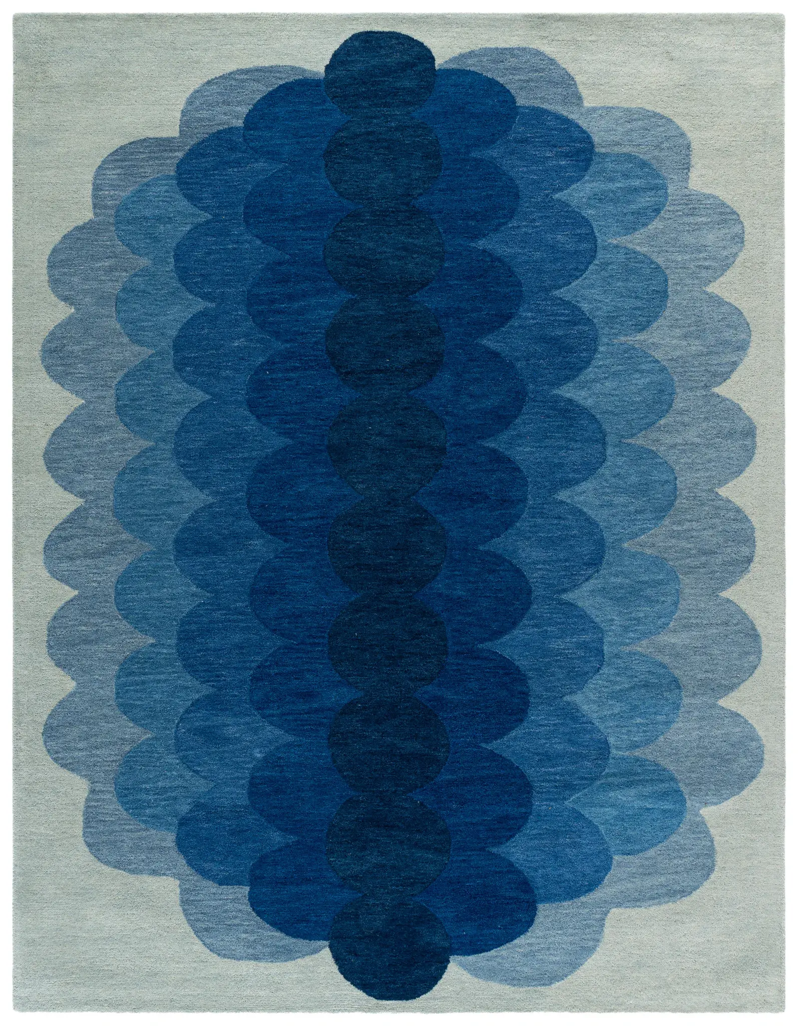 Metro Scalloped Hand-Tufted Wool Rug