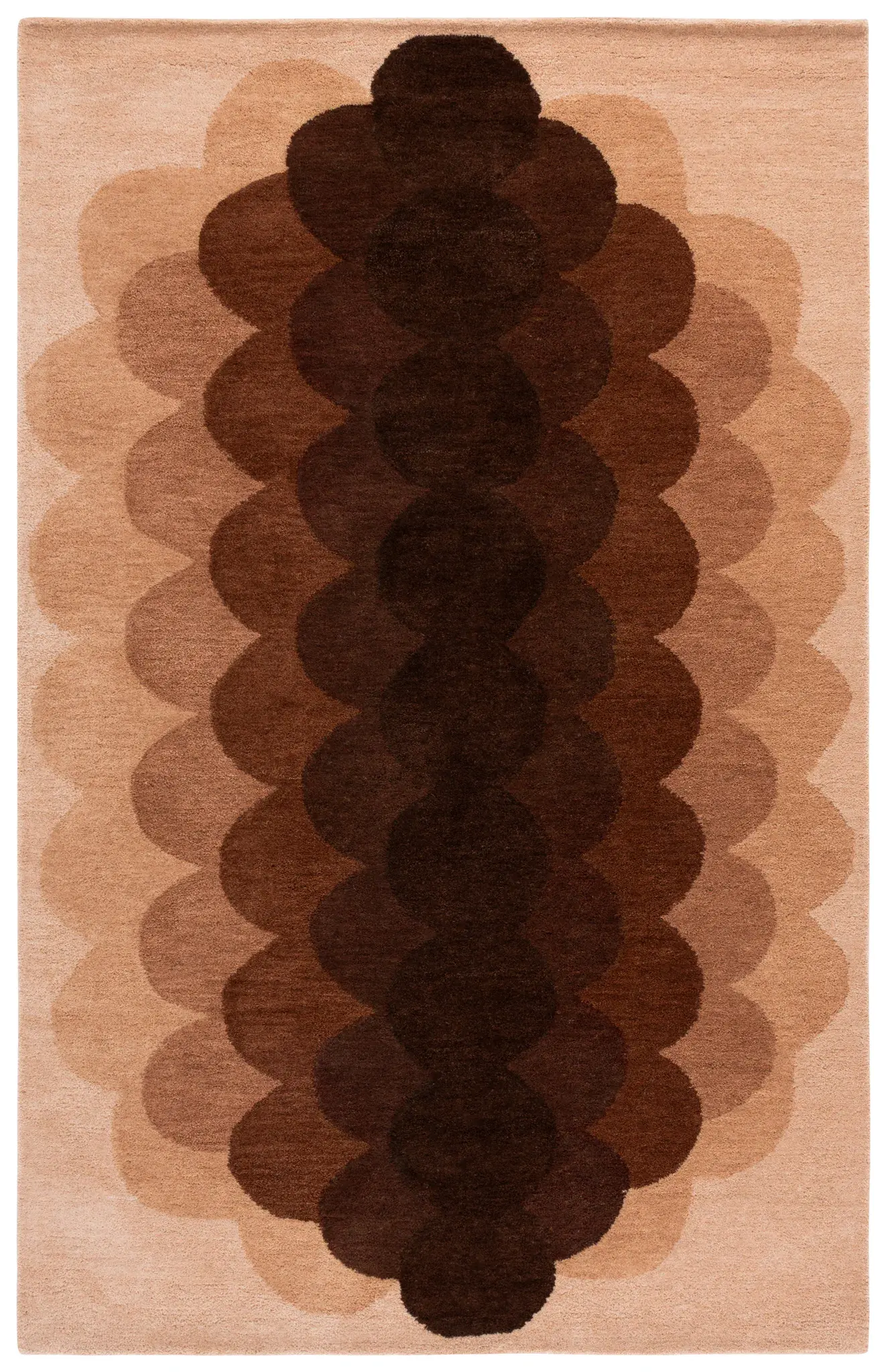 Metro Scalloped Hand-Tufted Wool Rug