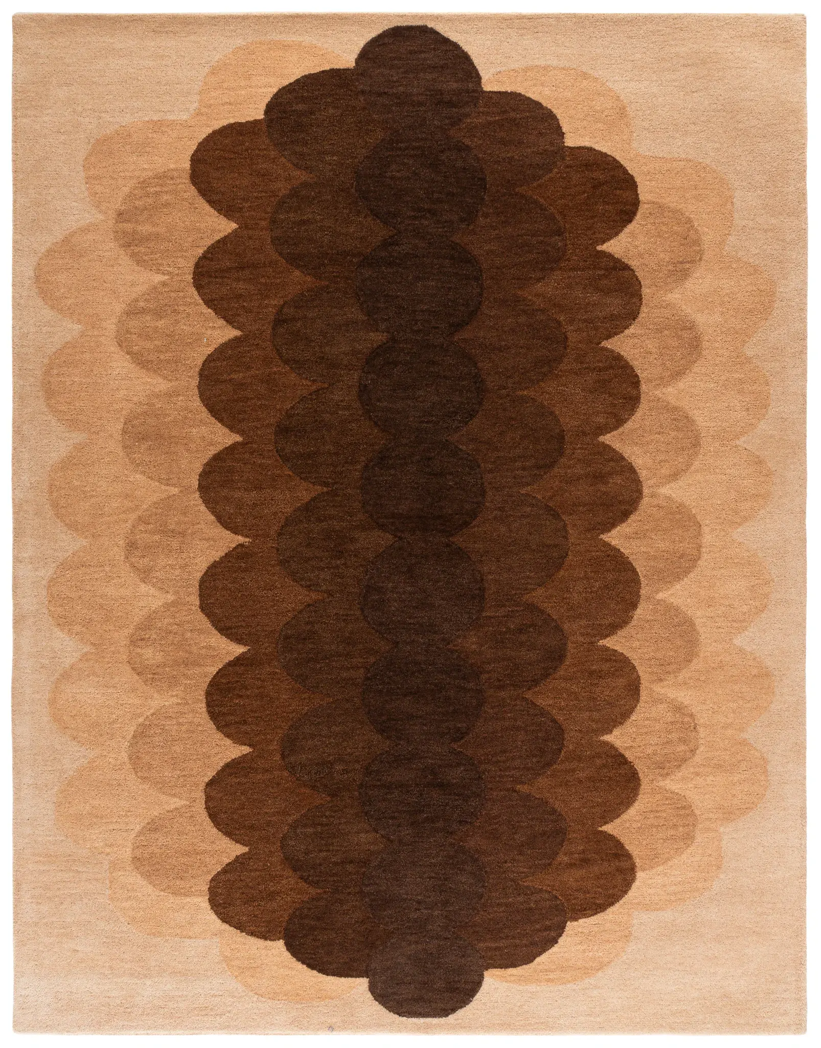 Metro Scalloped Hand-Tufted Wool Rug
