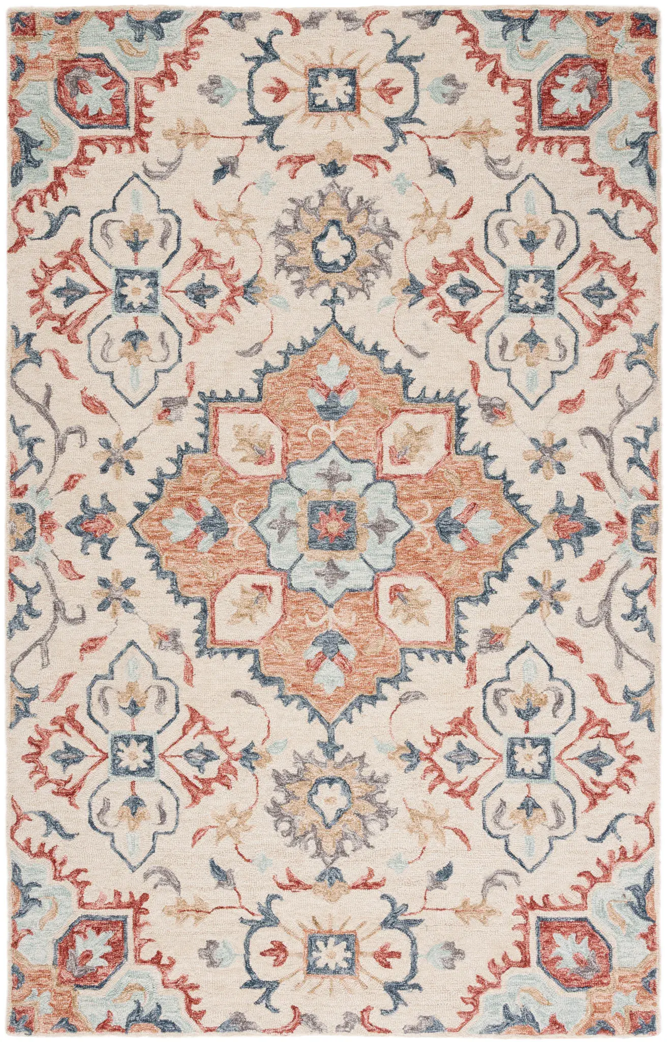 Metro Allover Medallion Hand-Tufted Wool Rug