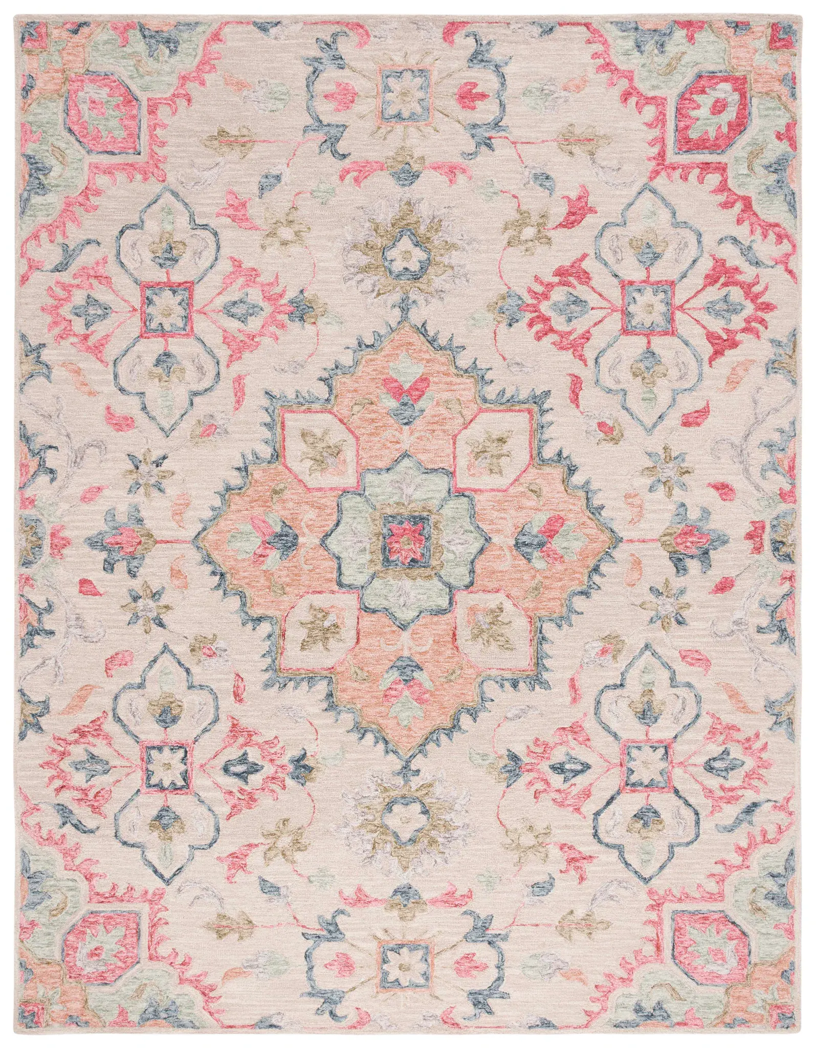 Metro Allover Medallion Hand-Tufted Wool Rug