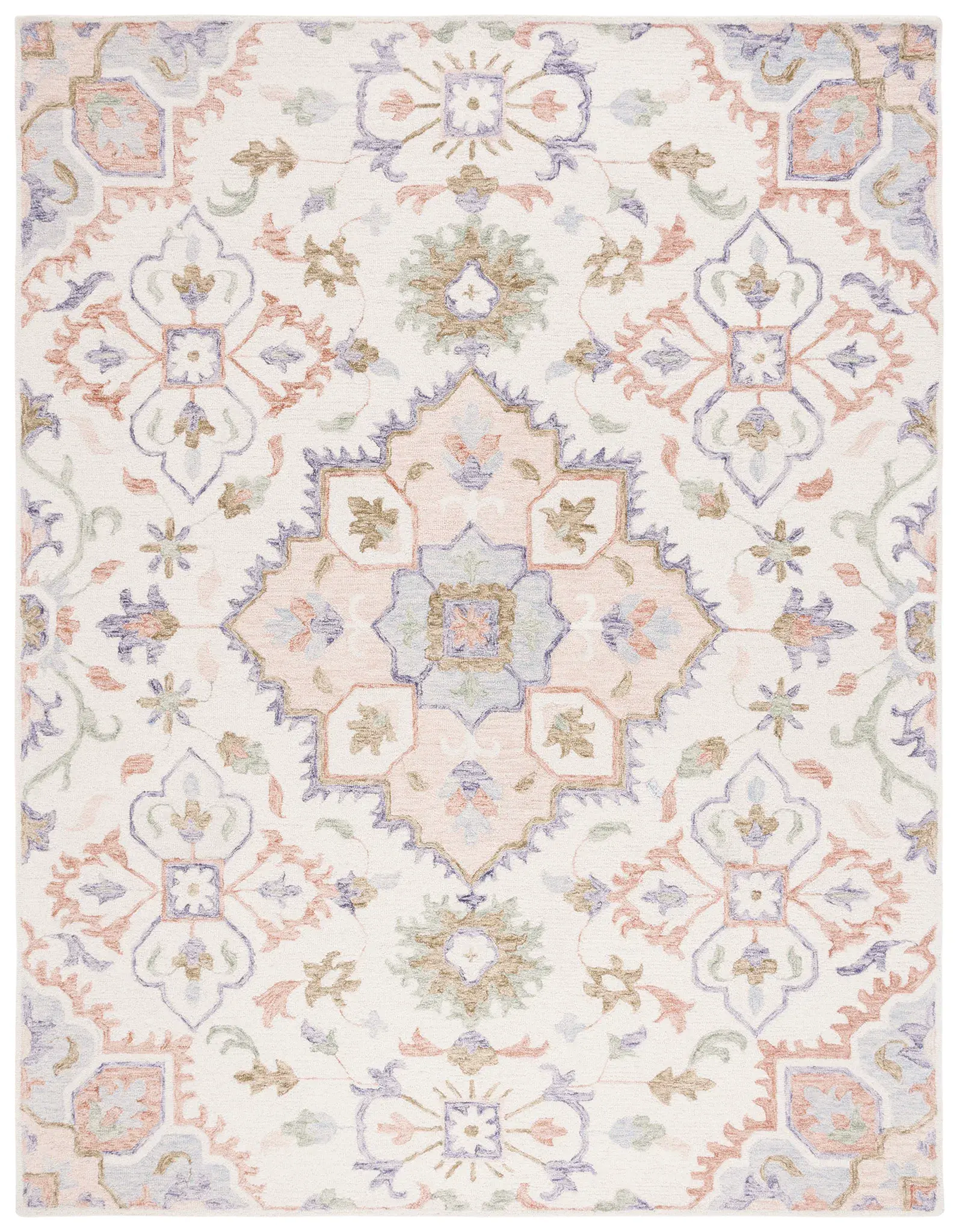 Metro Allover Medallion Hand-Tufted Wool Rug