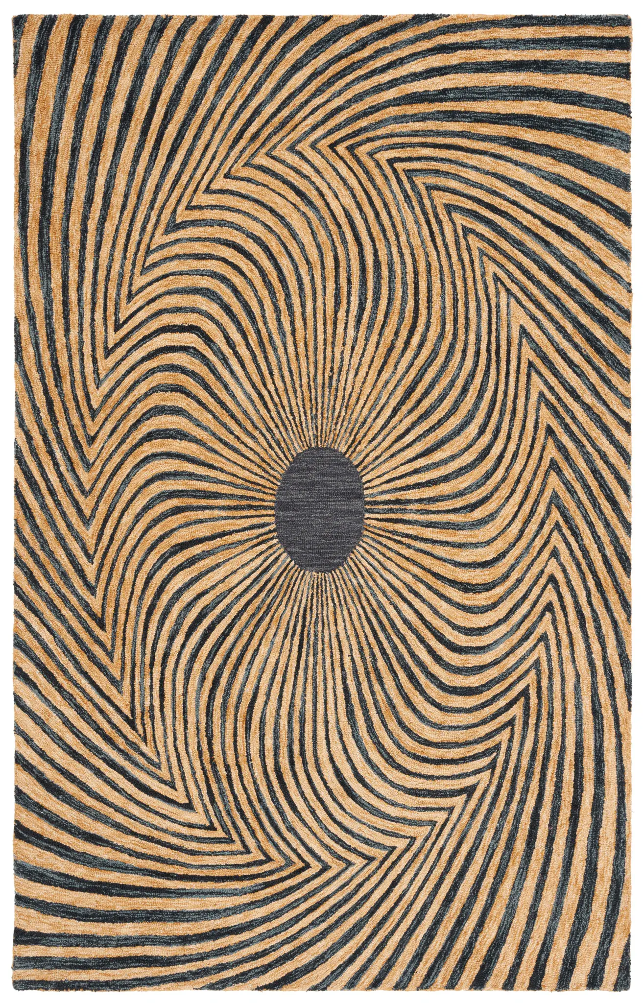Metro Spiral Hand-Tufted Wool Rug