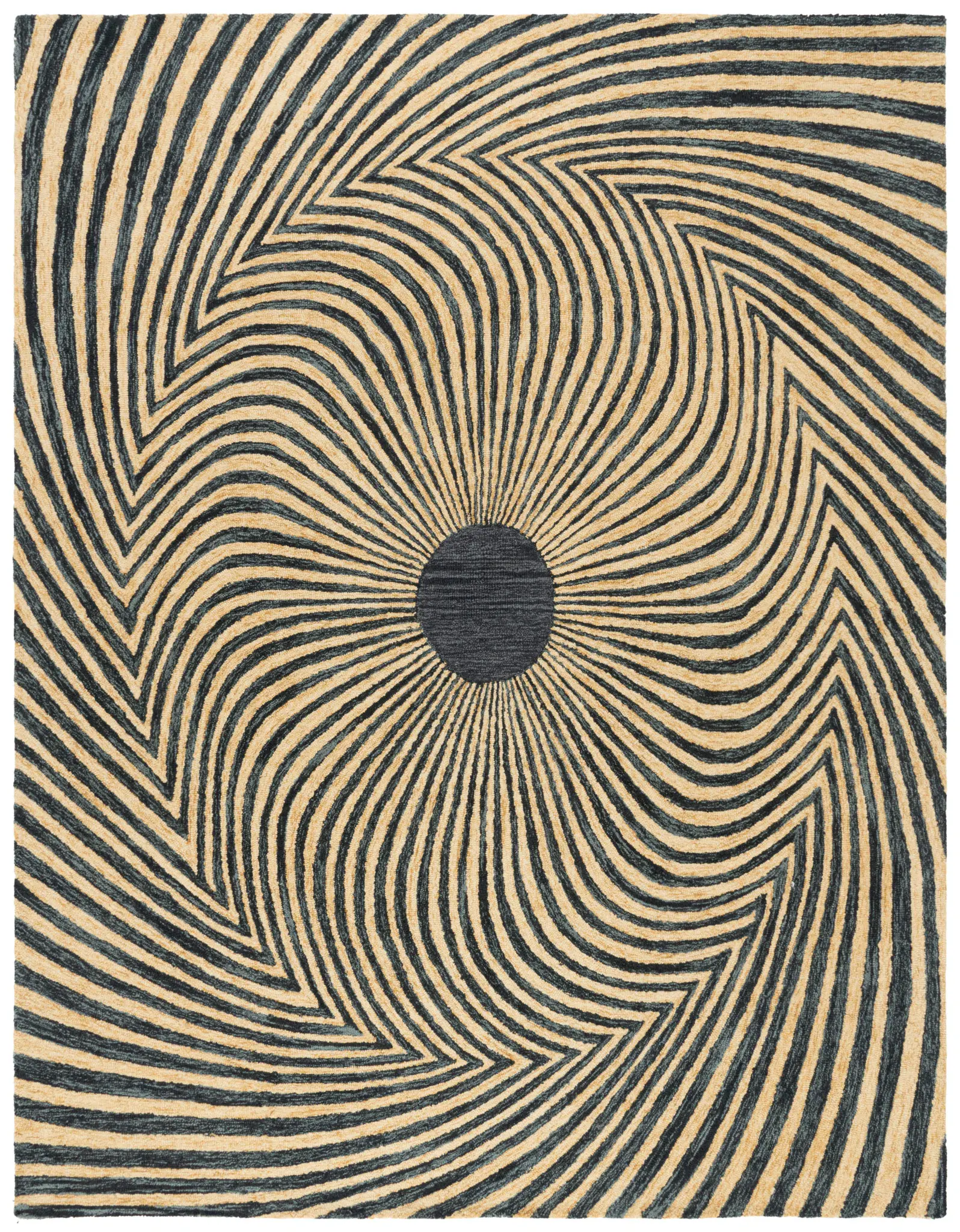 Metro Spiral Hand-Tufted Wool Rug