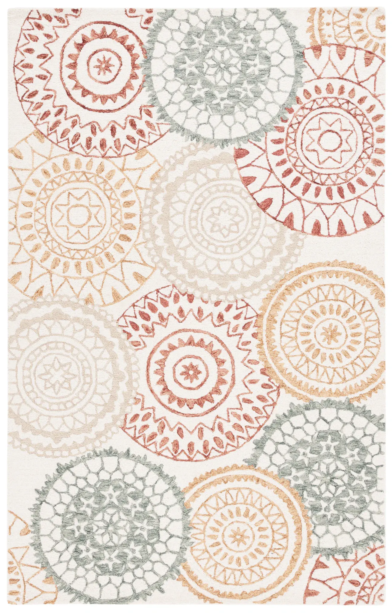 Metro Concentric Circle Hand-Tufted Wool Rug