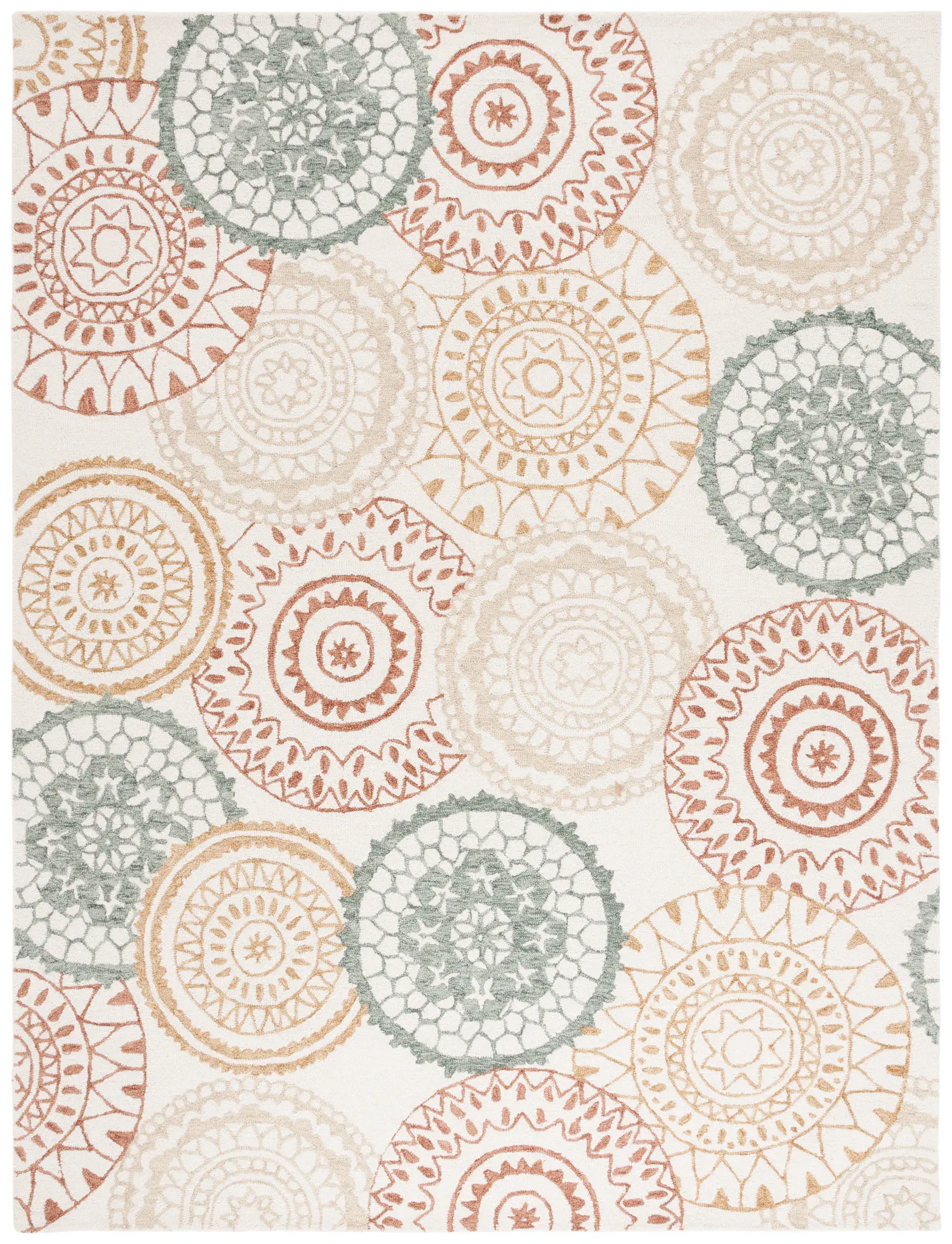 Metro Concentric Circle Hand-Tufted Wool Rug