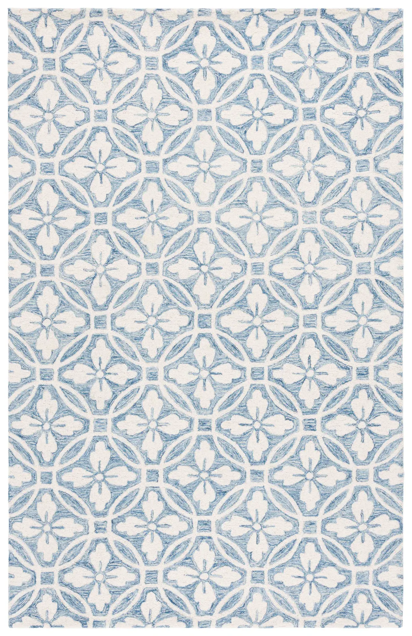 Metro Floral Tile Hand-Tufted Wool Rug