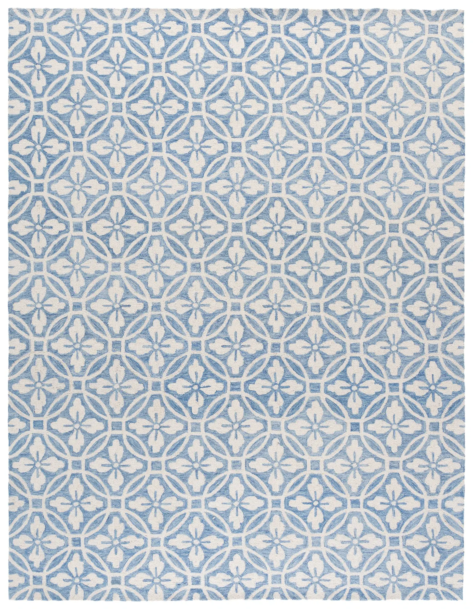 Metro Floral Tile Hand-Tufted Wool Rug