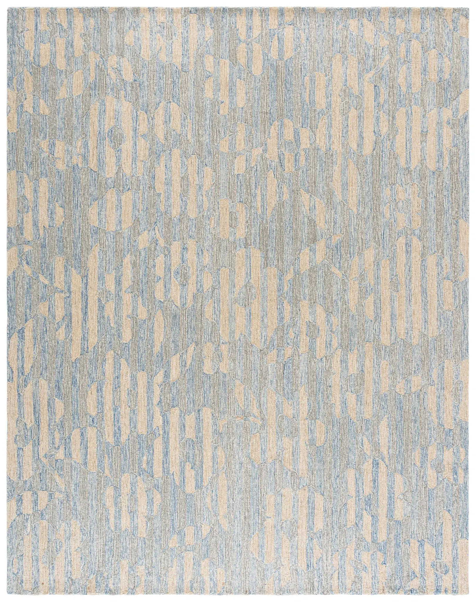 Metro Abstract Linear Hand-Tufted Wool Rug