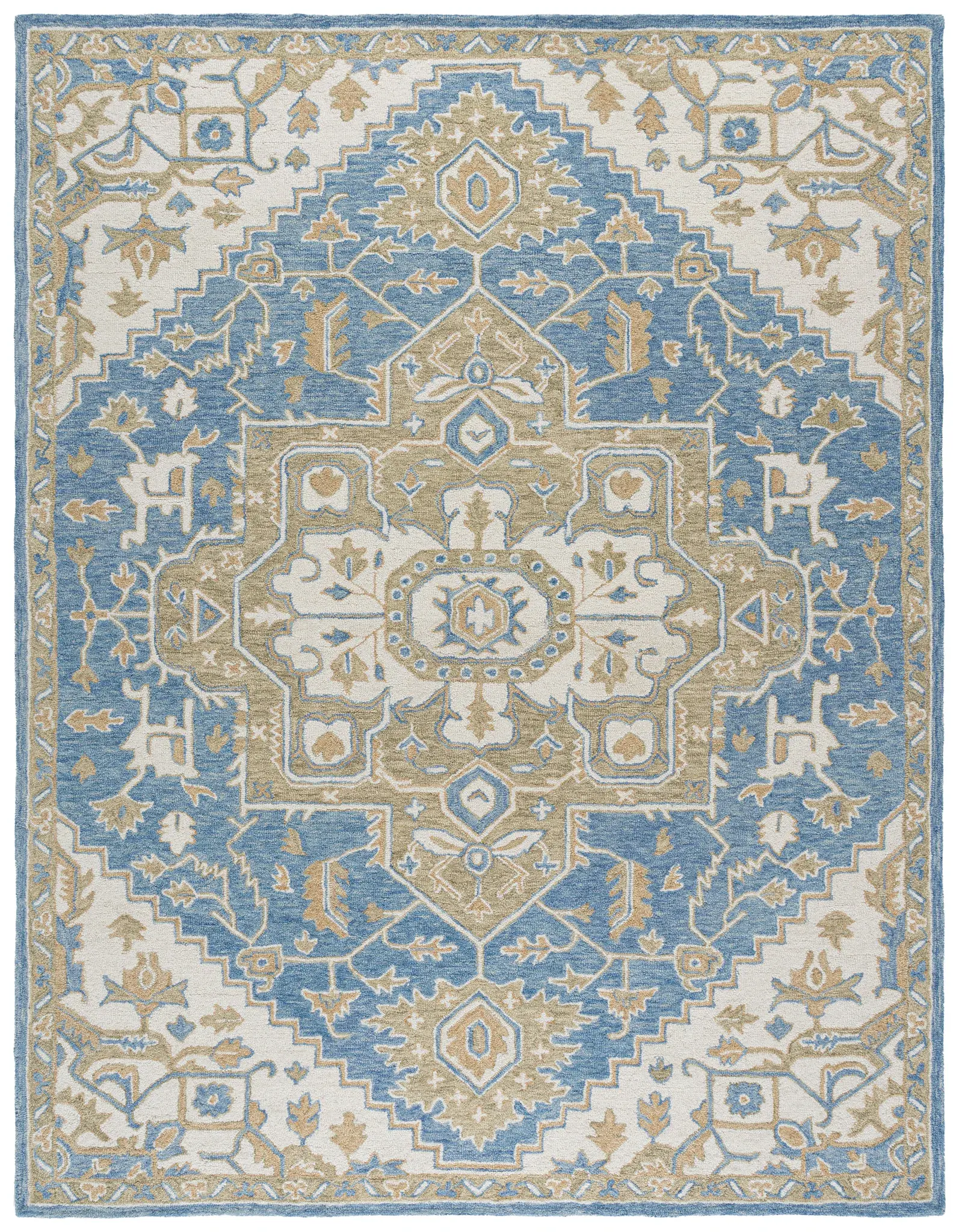 Metro Traditional Medallion Hand-Tufted Wool Rug