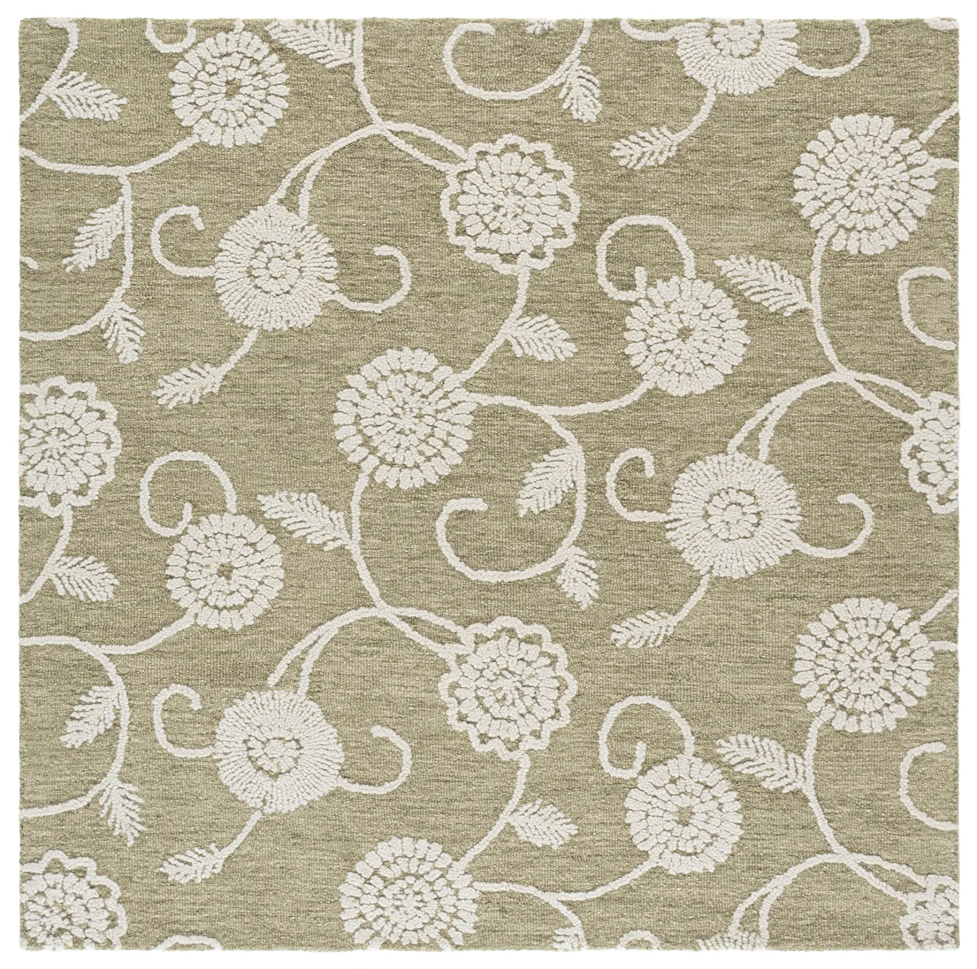Metro Embroidered Vine Hand-Tufted Wool Rug