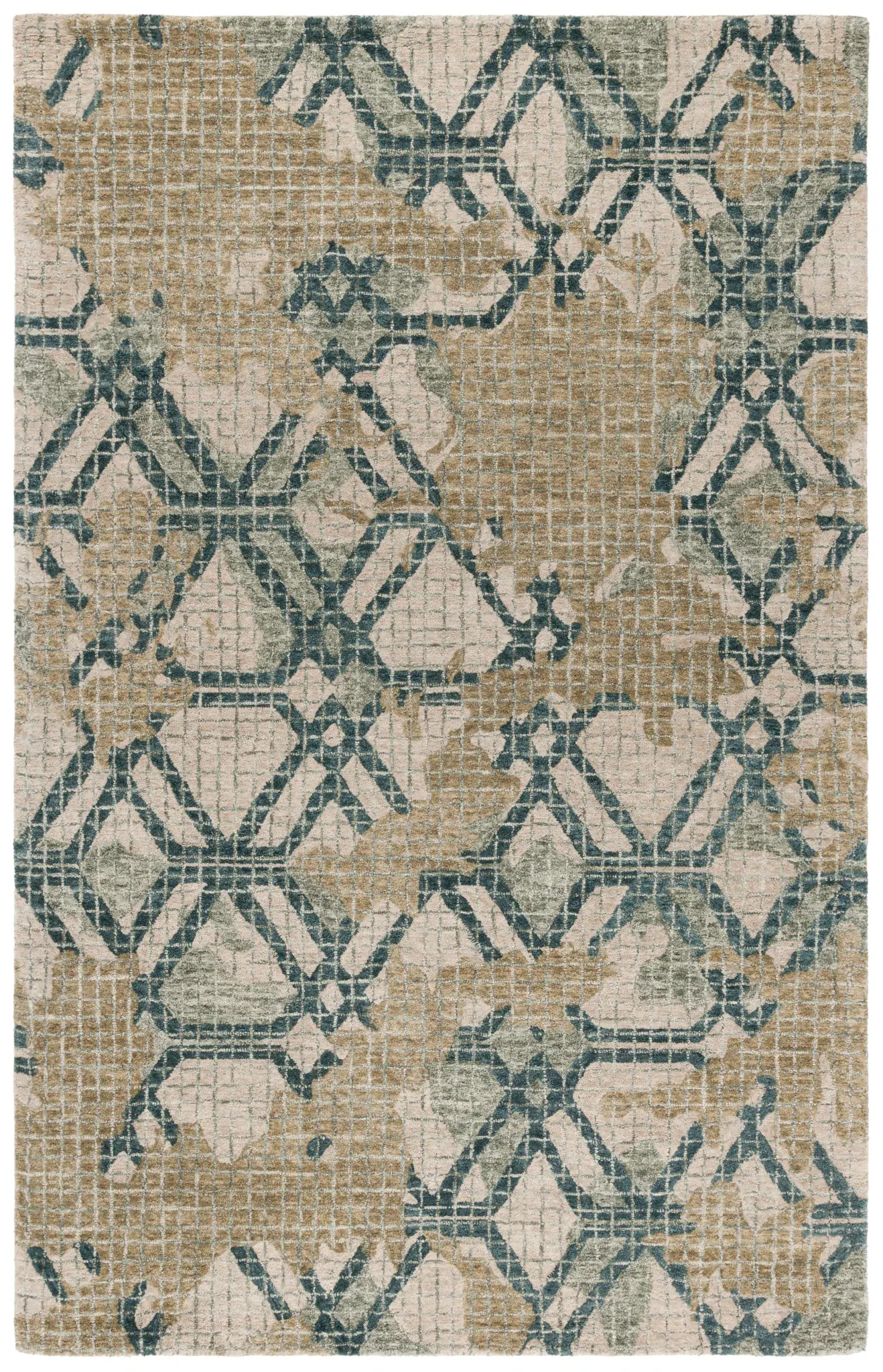 Metro Lattice Hand-Tufted Wool Rug