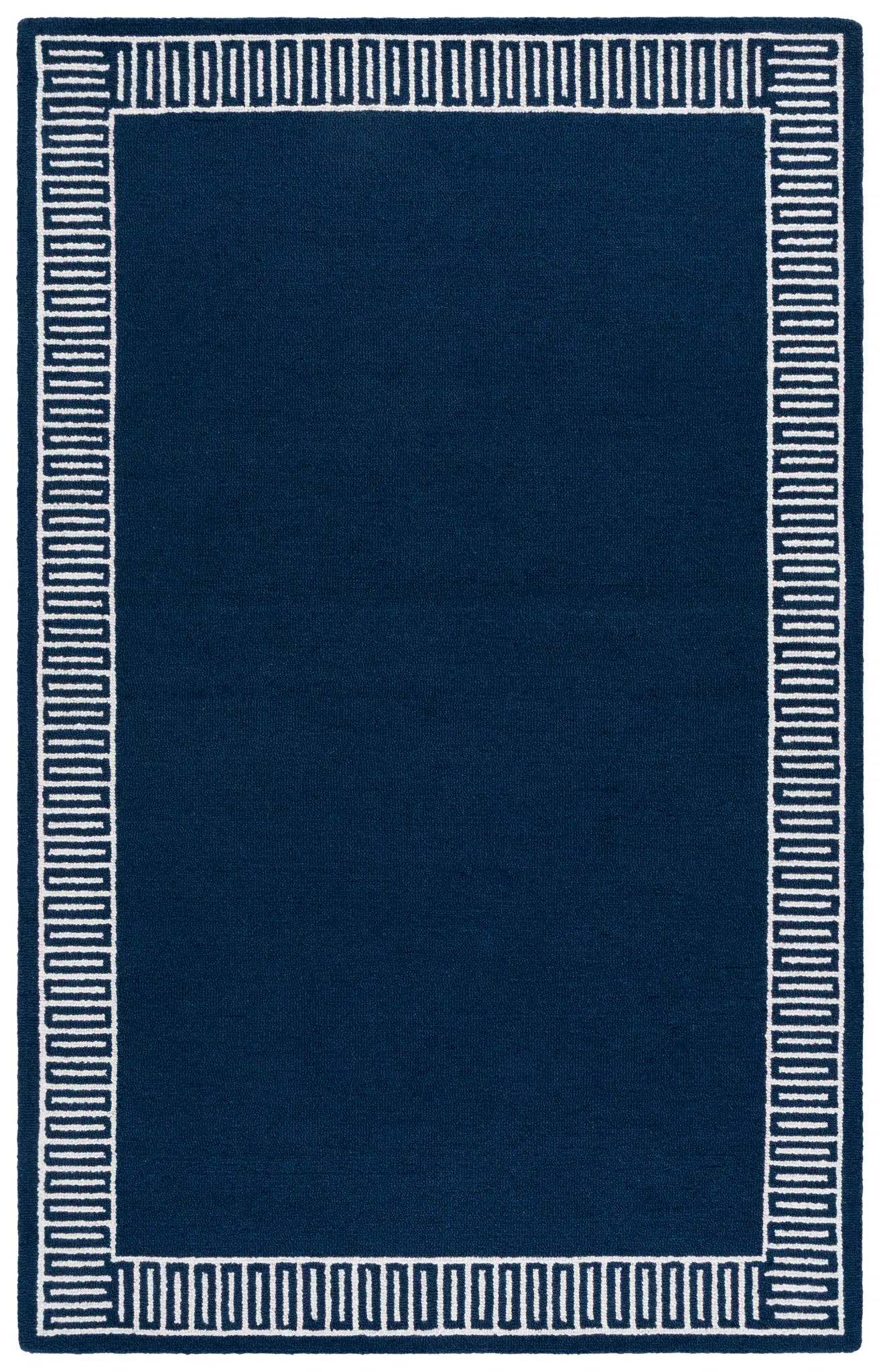 Metro Border Hand-Tufted Wool Rug
