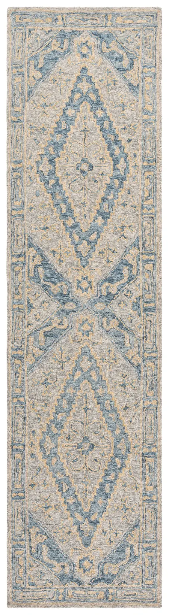 Metro Tribal Concentric Diamond Medallion Hand-Tufted Wool Rug