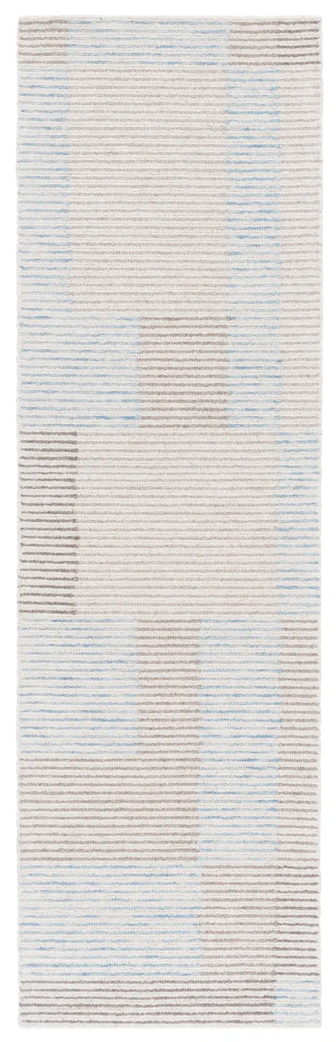 Metro Linear Color Block Hand-Tufted Wool Rug