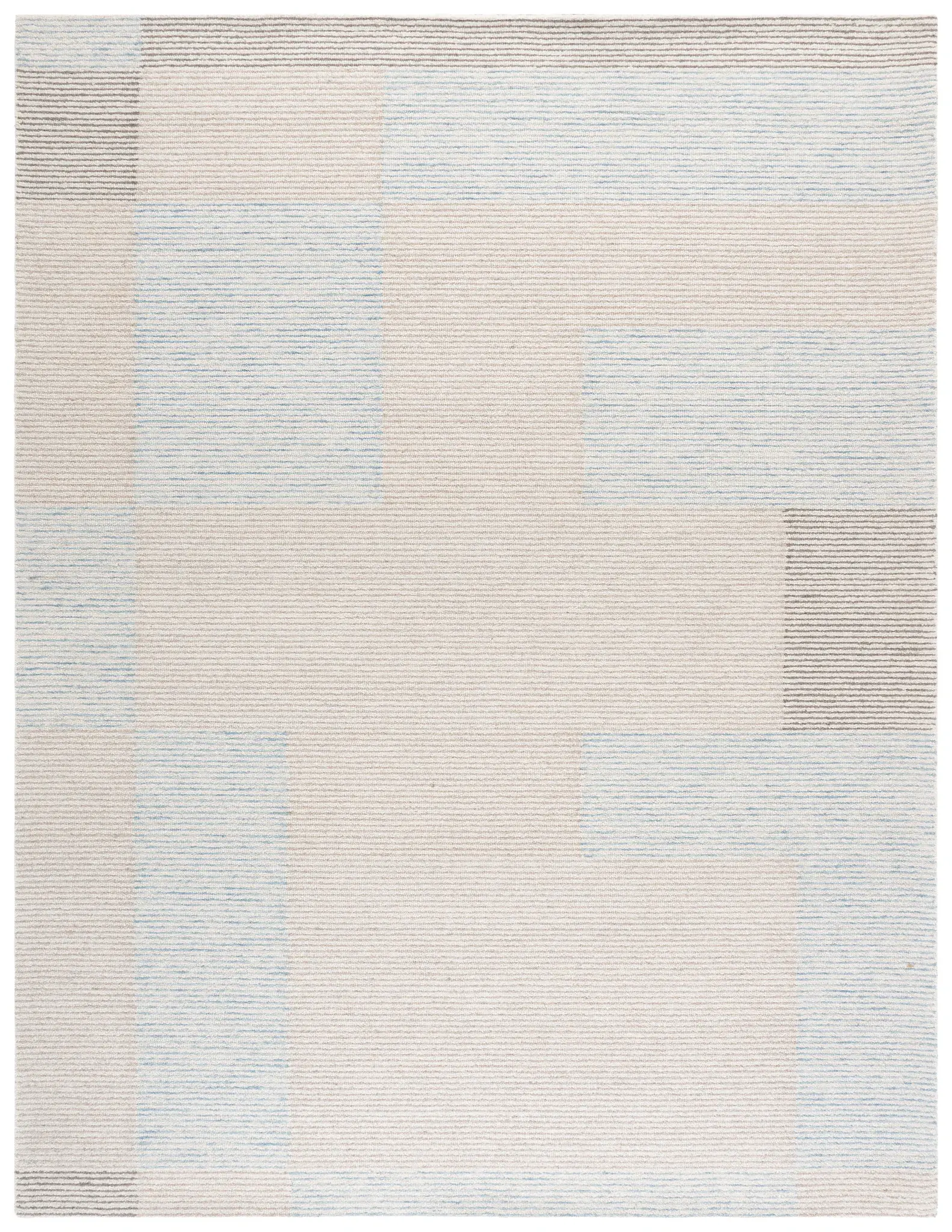 Metro Linear Color Block Hand-Tufted Wool Rug