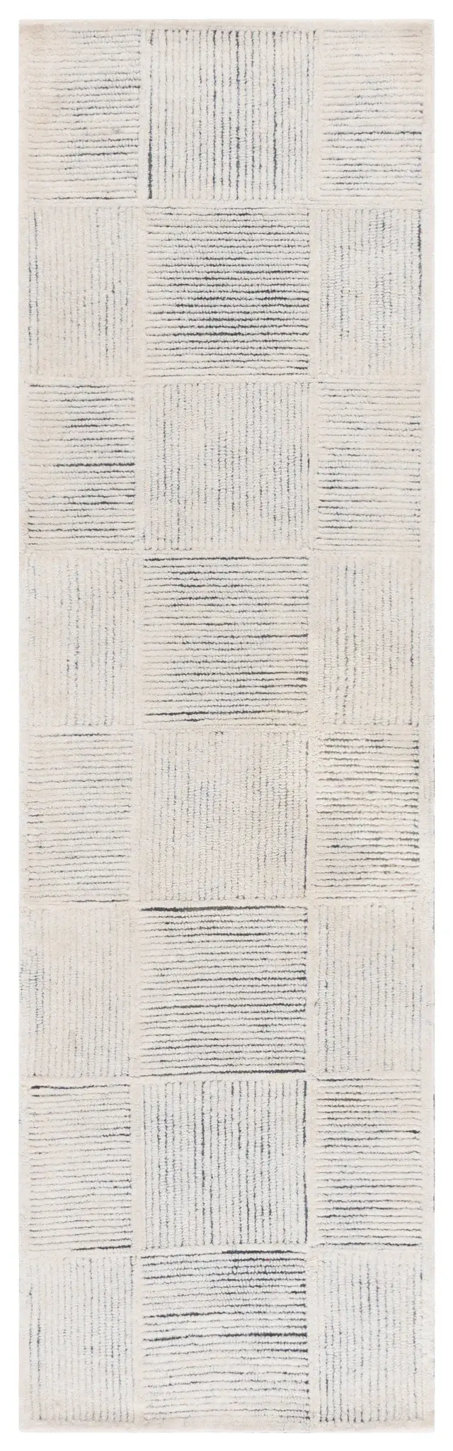 Metro Modern Checkerboard Hand-Tufted Wool Rug