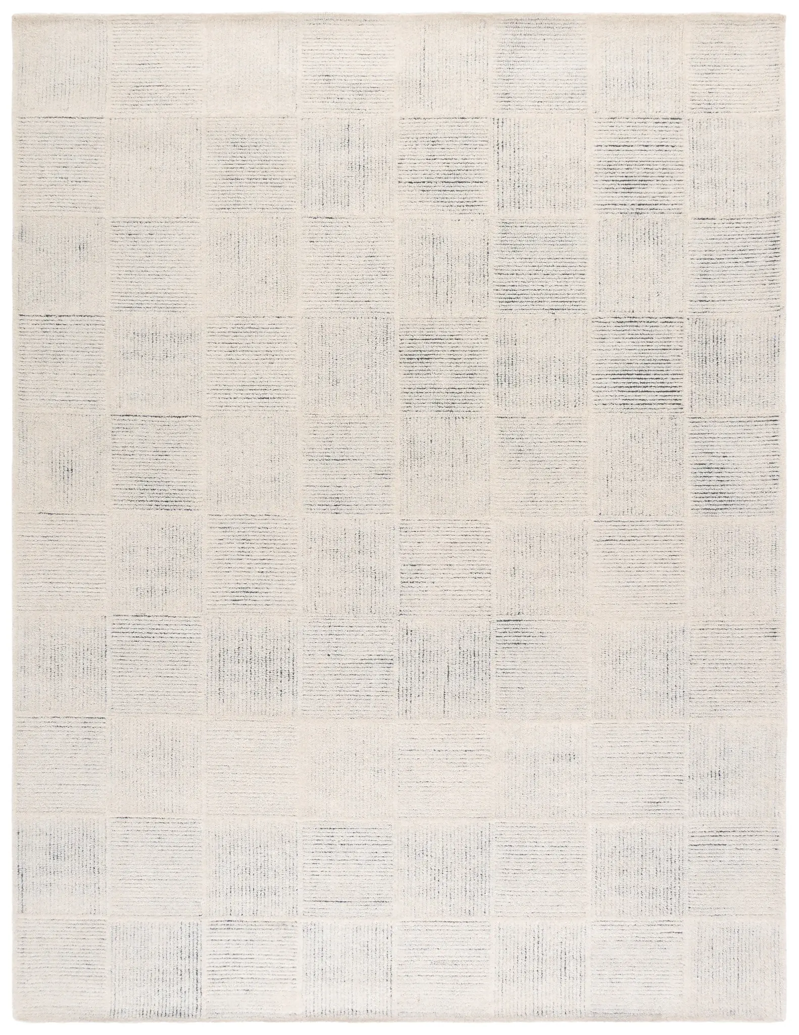 Metro Modern Checkerboard Hand-Tufted Wool Rug