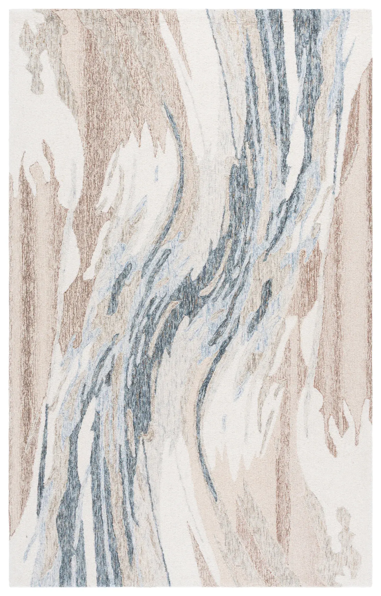 Metro Abstract Marble Hand-Tufted Wool Rug