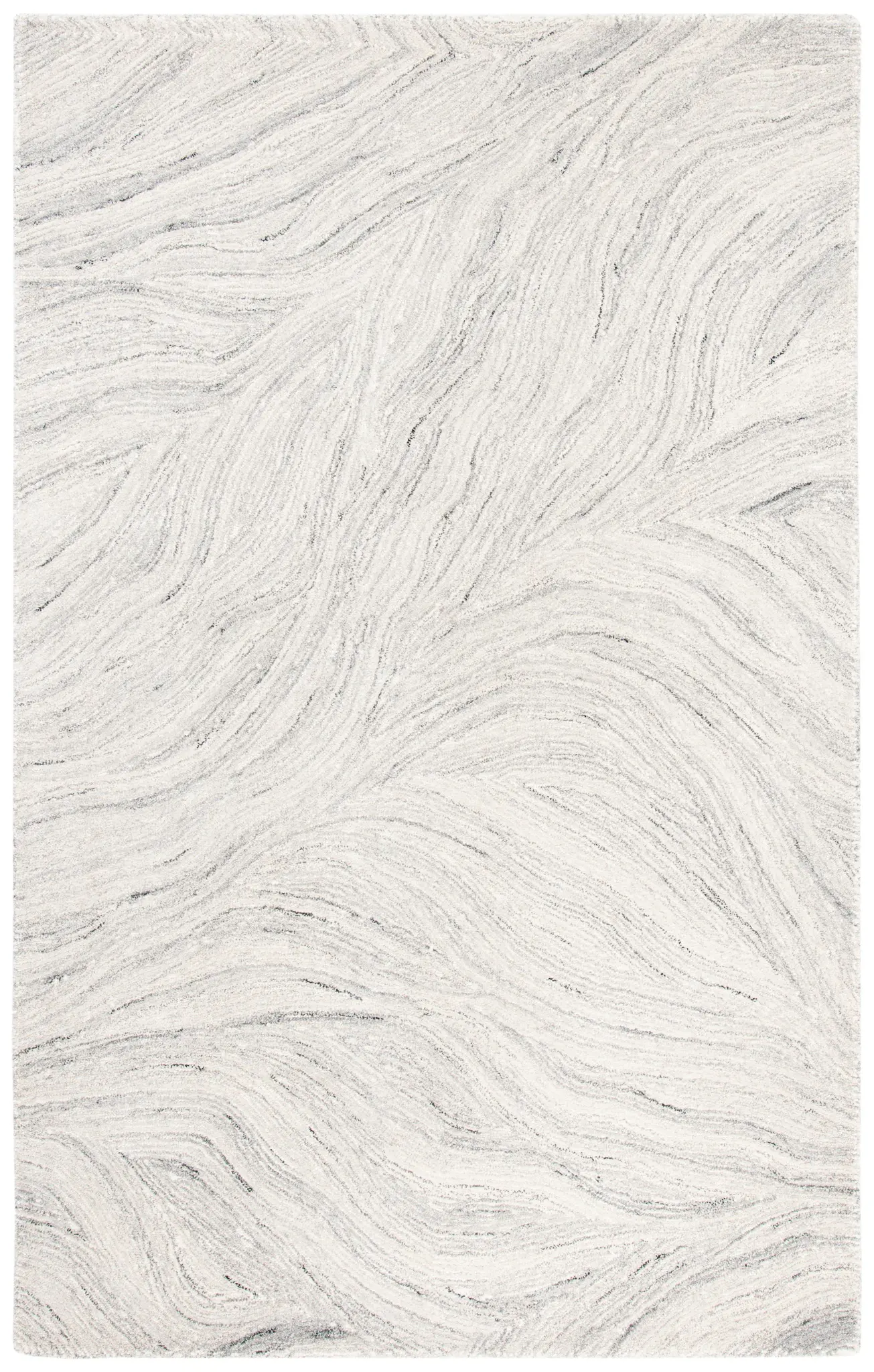 Metro Wavy Line Hand-Tufted Wool Rug