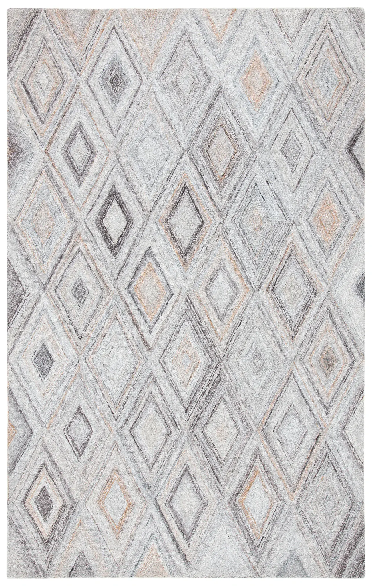 Metro Concentric Diamond Hand-Tufted Rug