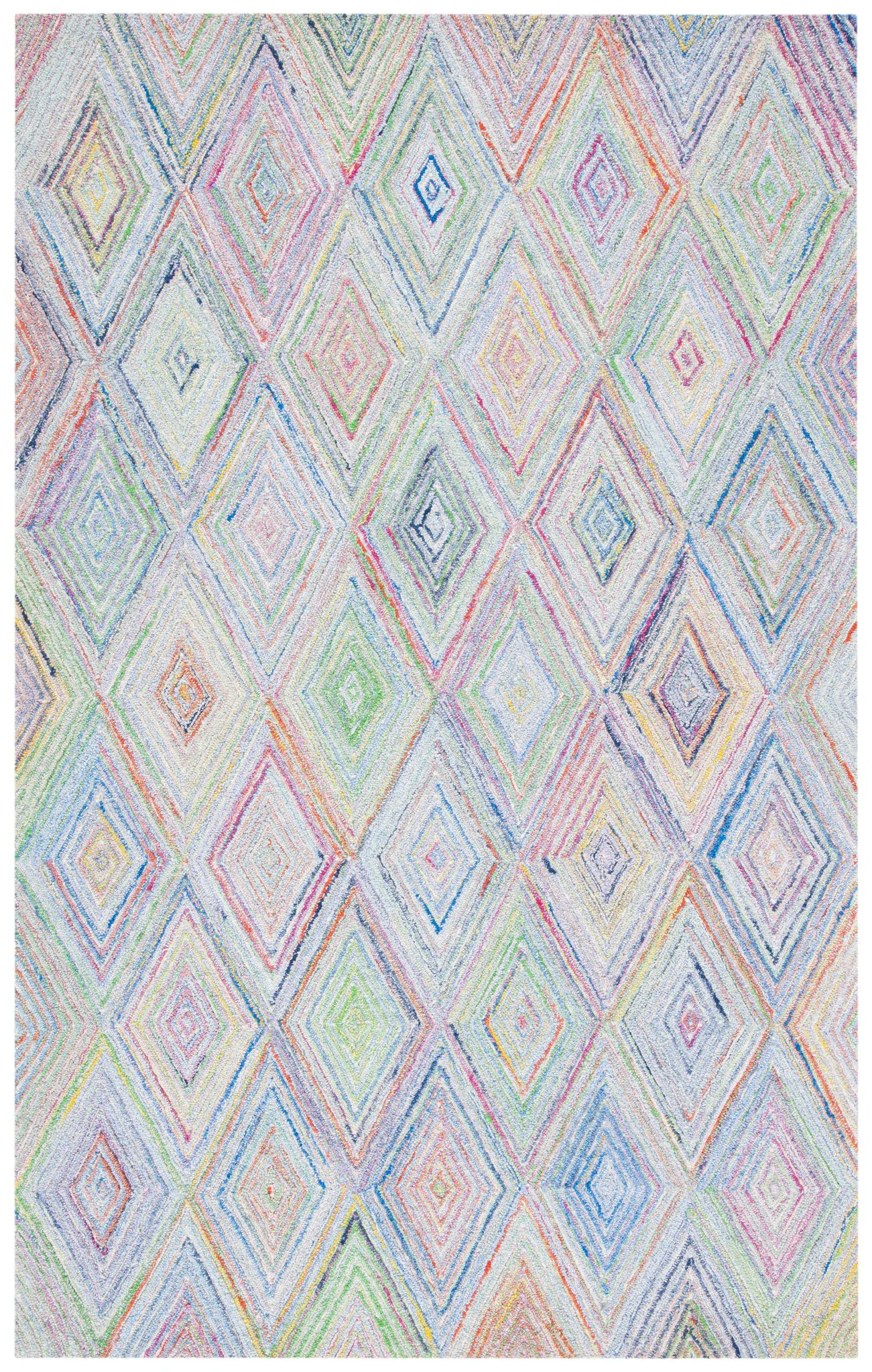 Metro Concentric Diamond Hand-Tufted Rug