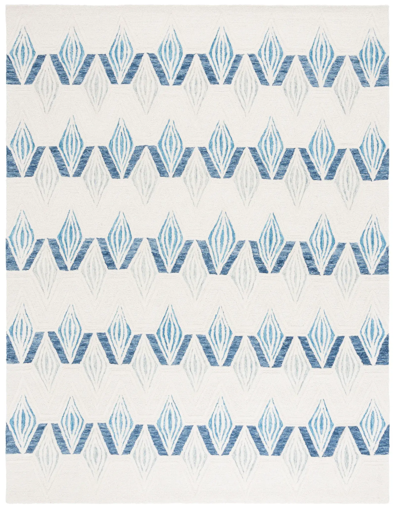 Metro Chevron Diamond Hand-Tufted Wool Rug