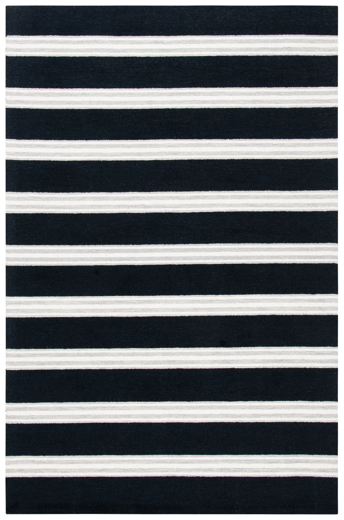 Metro Striped Hand-Tufted Wool Rug