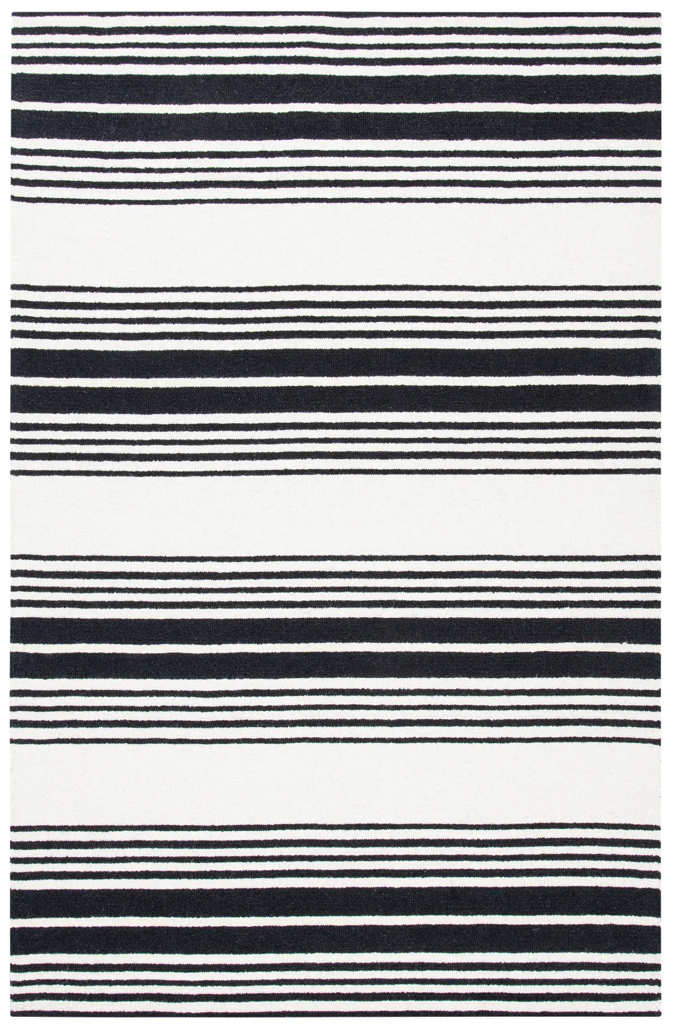Metro Modern Striped Hand-Tufted Rug