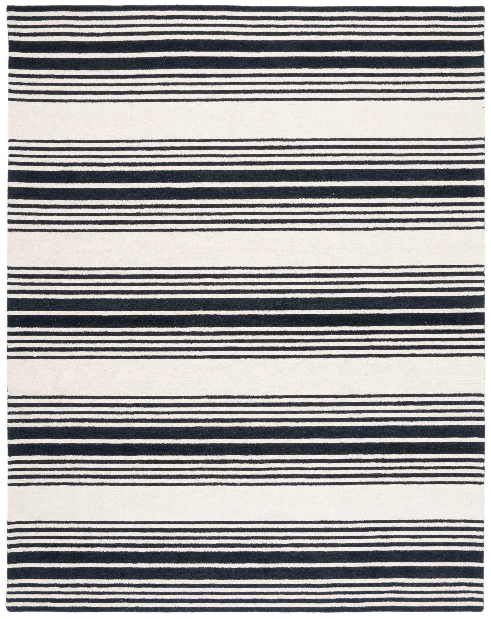Metro Modern Striped Hand-Tufted Rug