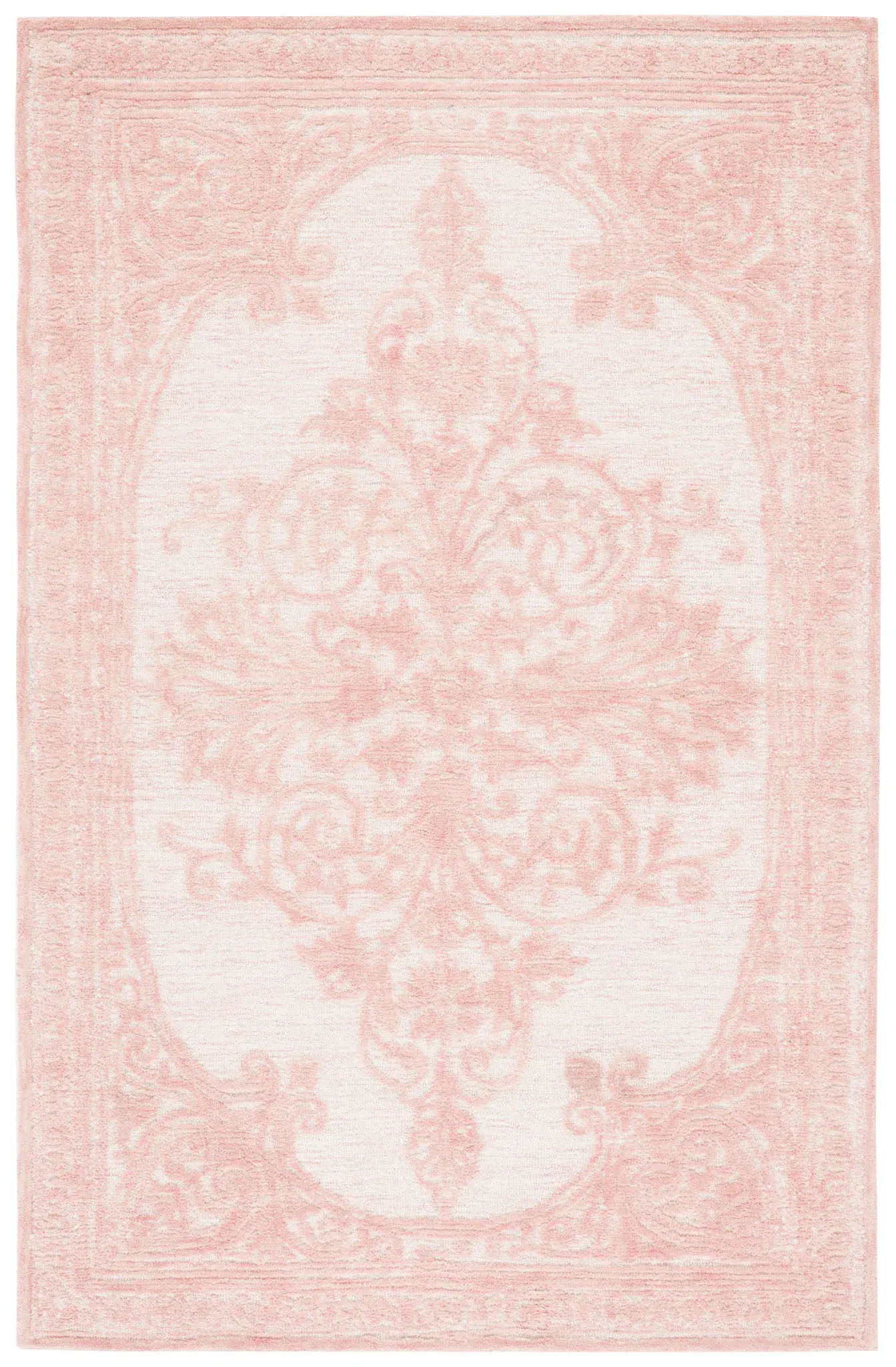 Metro Scroll Medallion Hand-Tufted Wool Rug