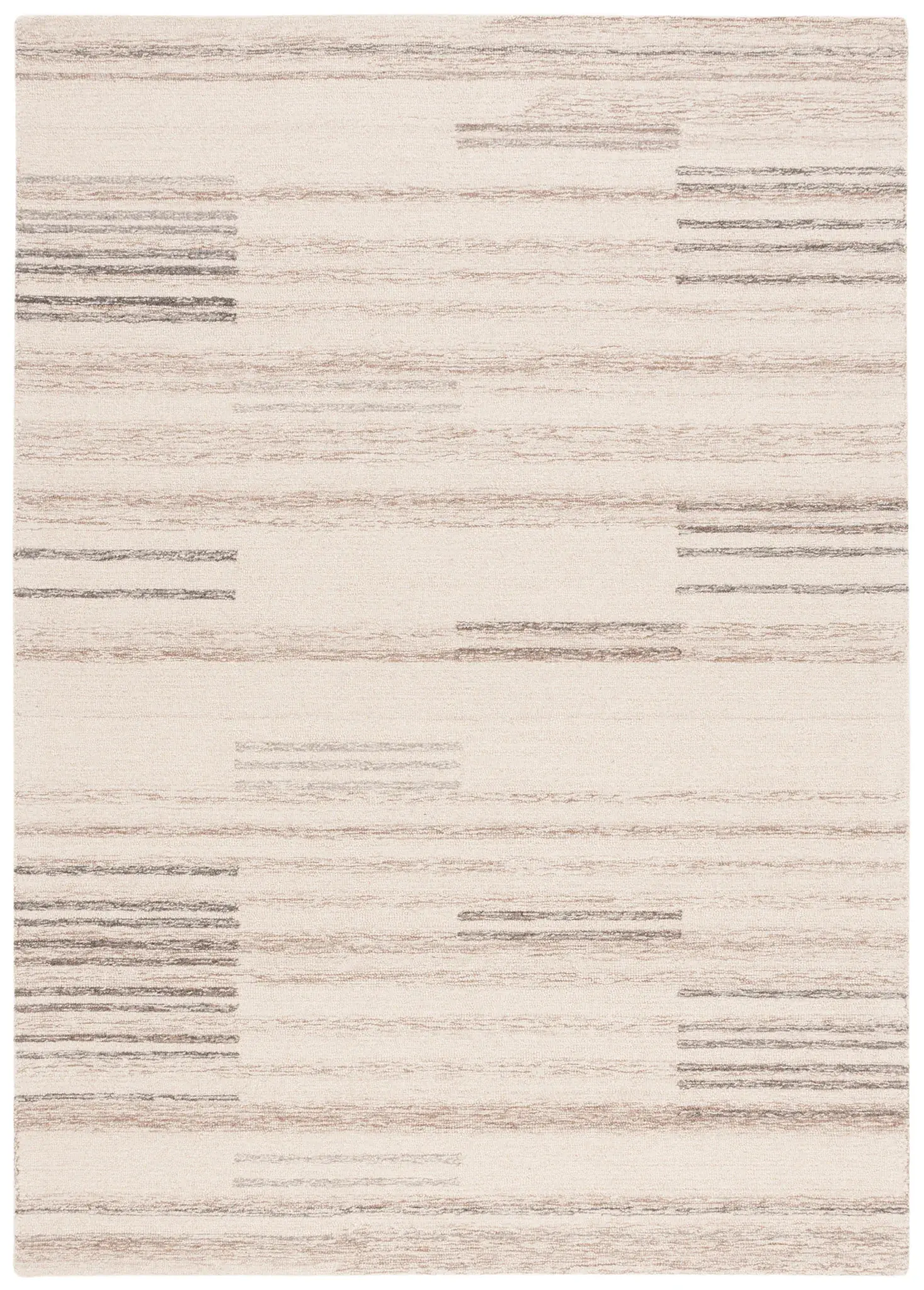 Metro Modern Broken Stripe Hand-Tufted Wool Rug