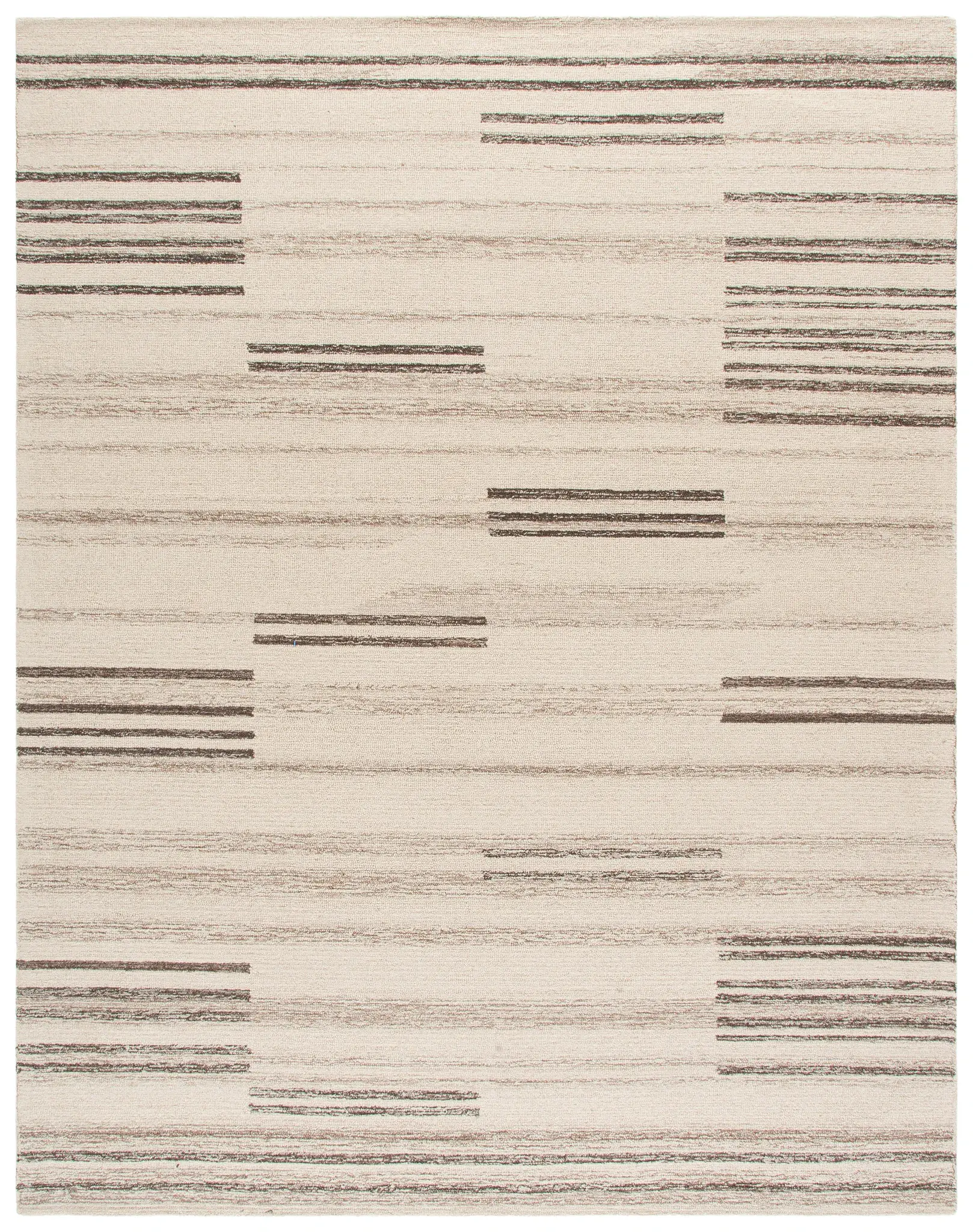 Metro Modern Broken Stripe Hand-Tufted Wool Rug