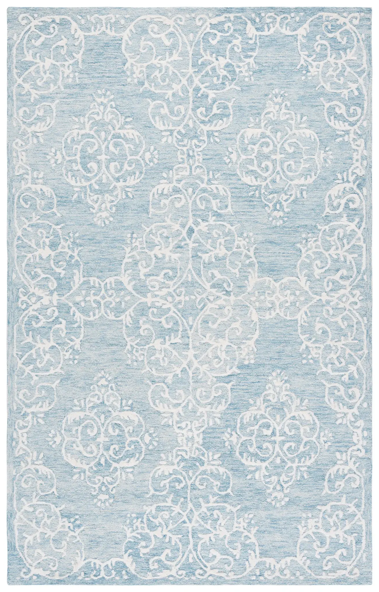 Metro Corner Medallion Hand-Tufted Wool Rug