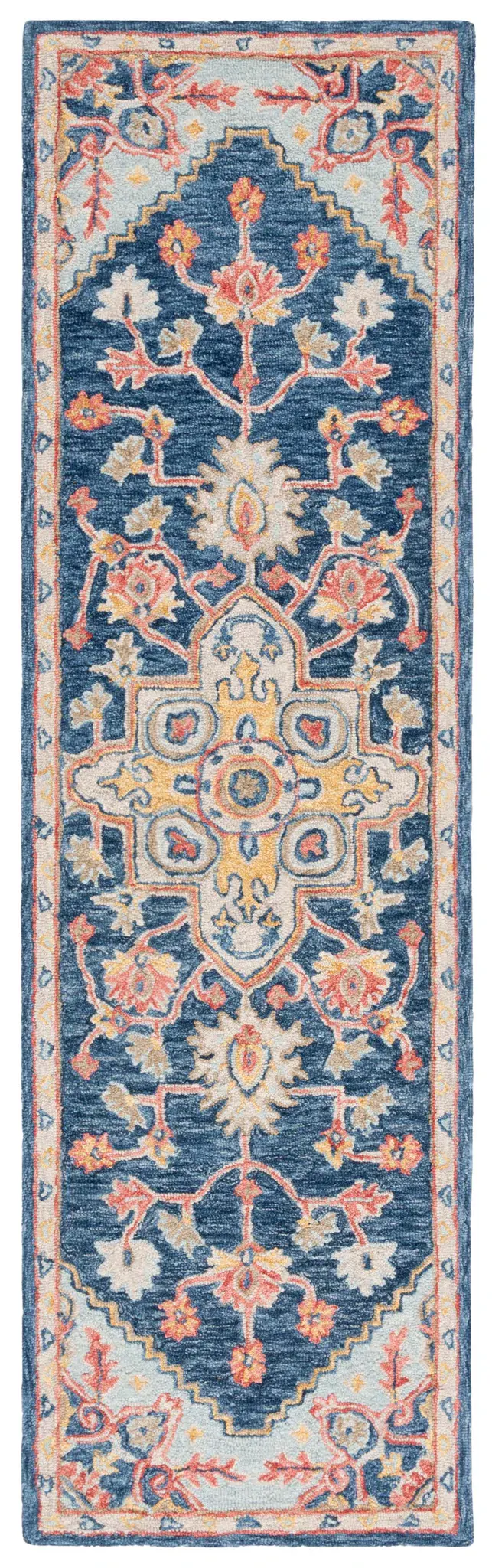 Metro Traditional Medallion Hand-Tufted Wool Rug