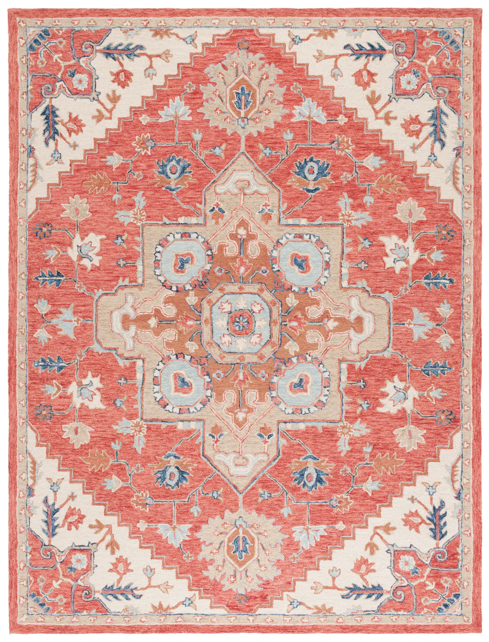 Metro Traditional Medallion Hand-Tufted Wool Rug