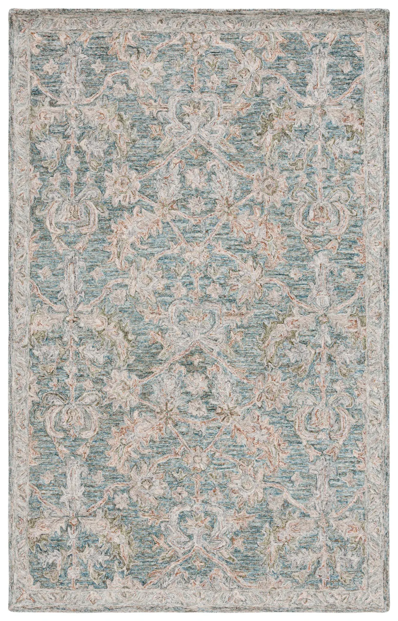 Metro Floral Trellis Hand-Tufted Wool Rug