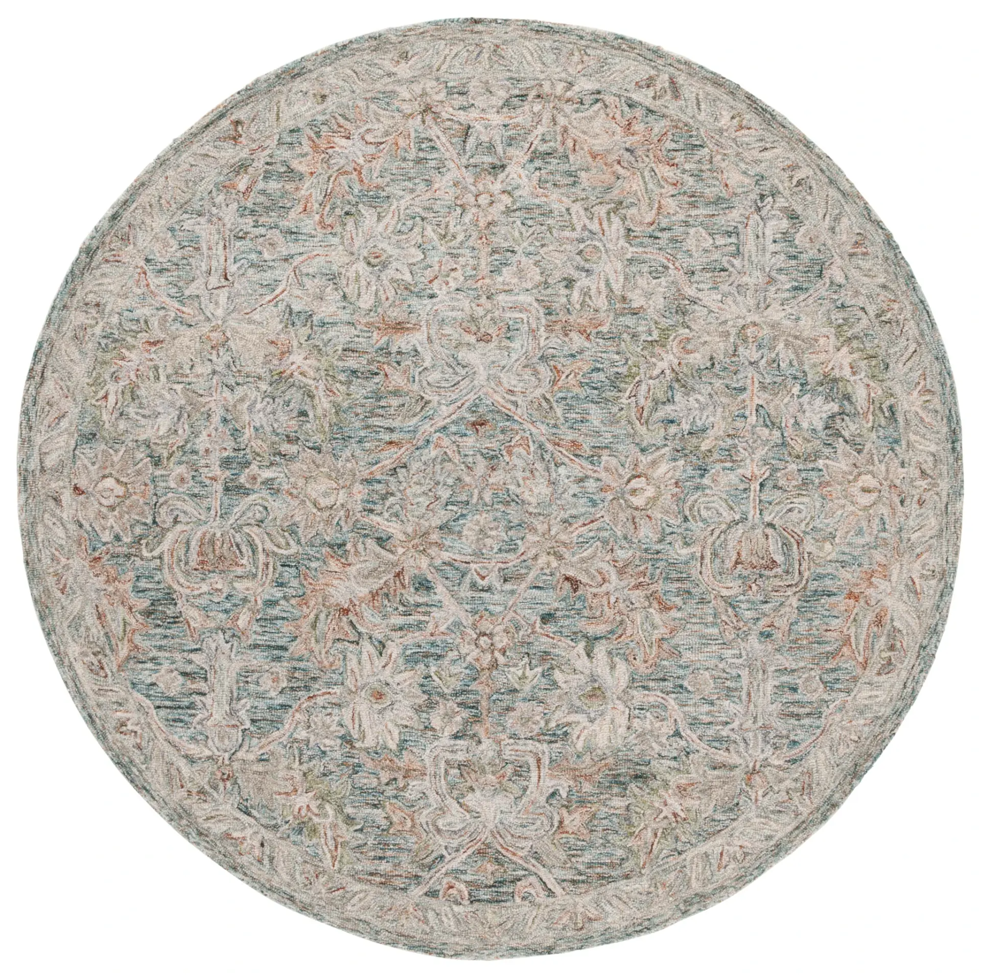 Metro Floral Trellis Hand-Tufted Wool Rug