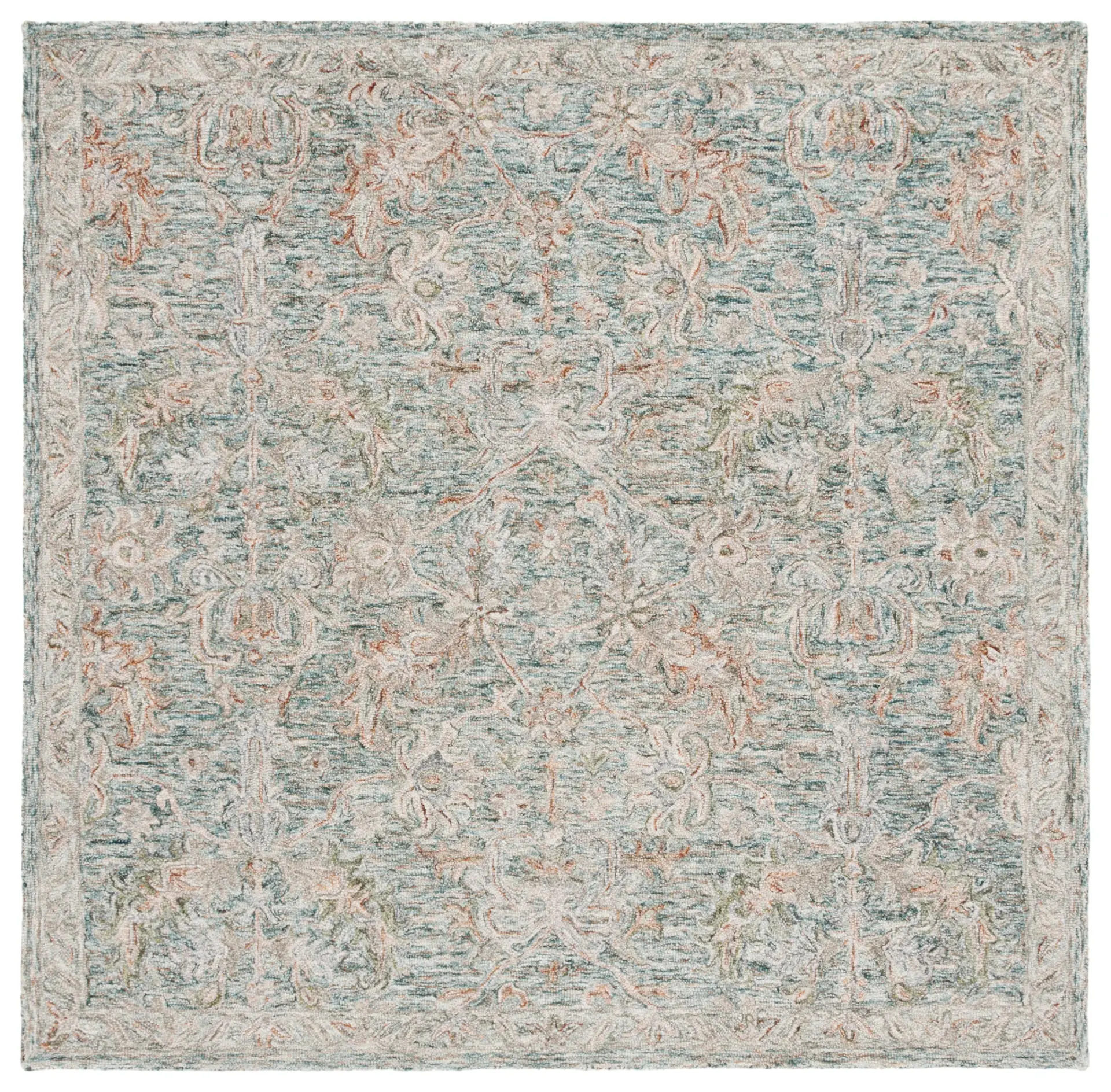 Metro Floral Trellis Hand-Tufted Wool Rug