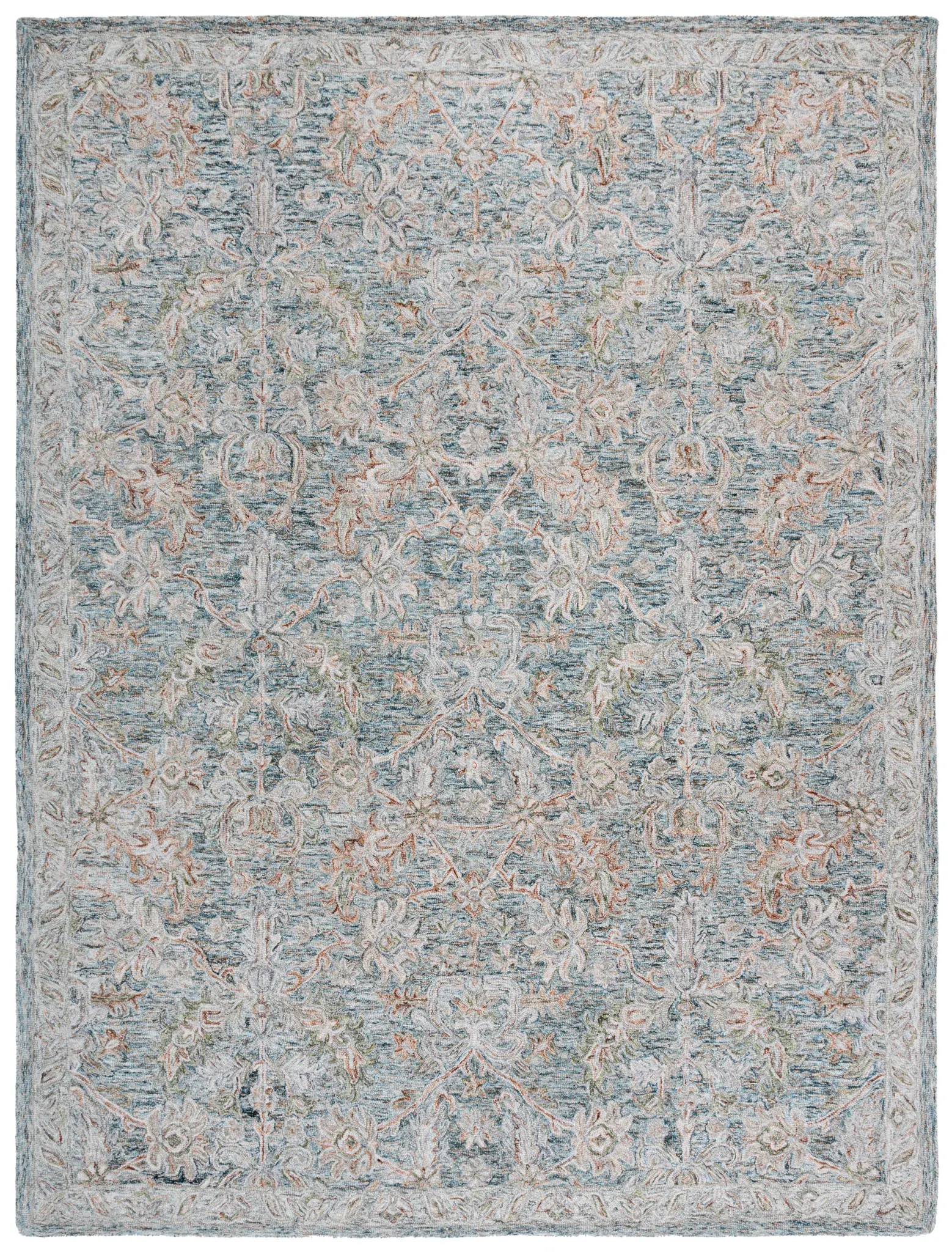 Metro Floral Trellis Hand-Tufted Wool Rug