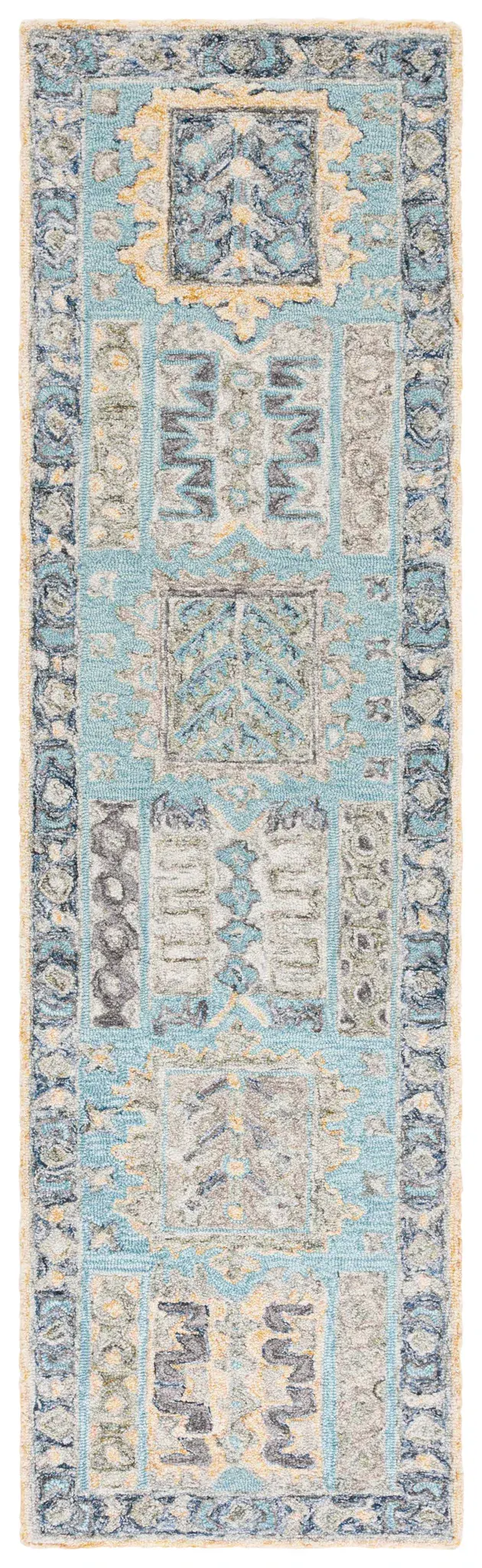 Metro Tribal Panel Hand-Tufted Wool Rug