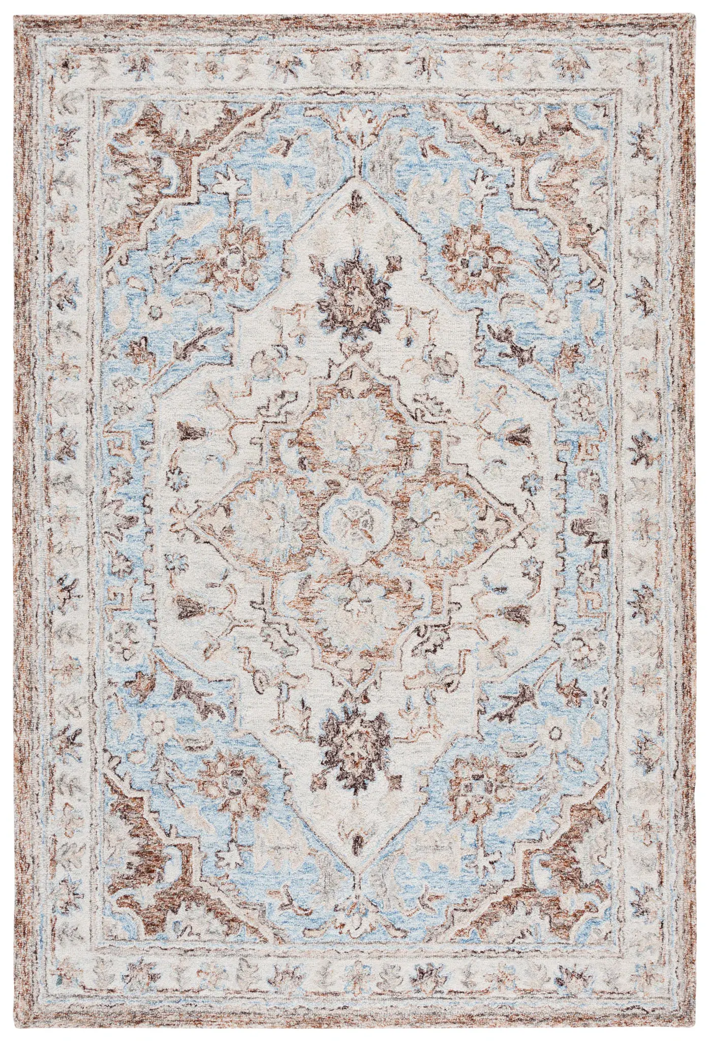Metro Vintage Medallion Hand-Tufted Wool Rug
