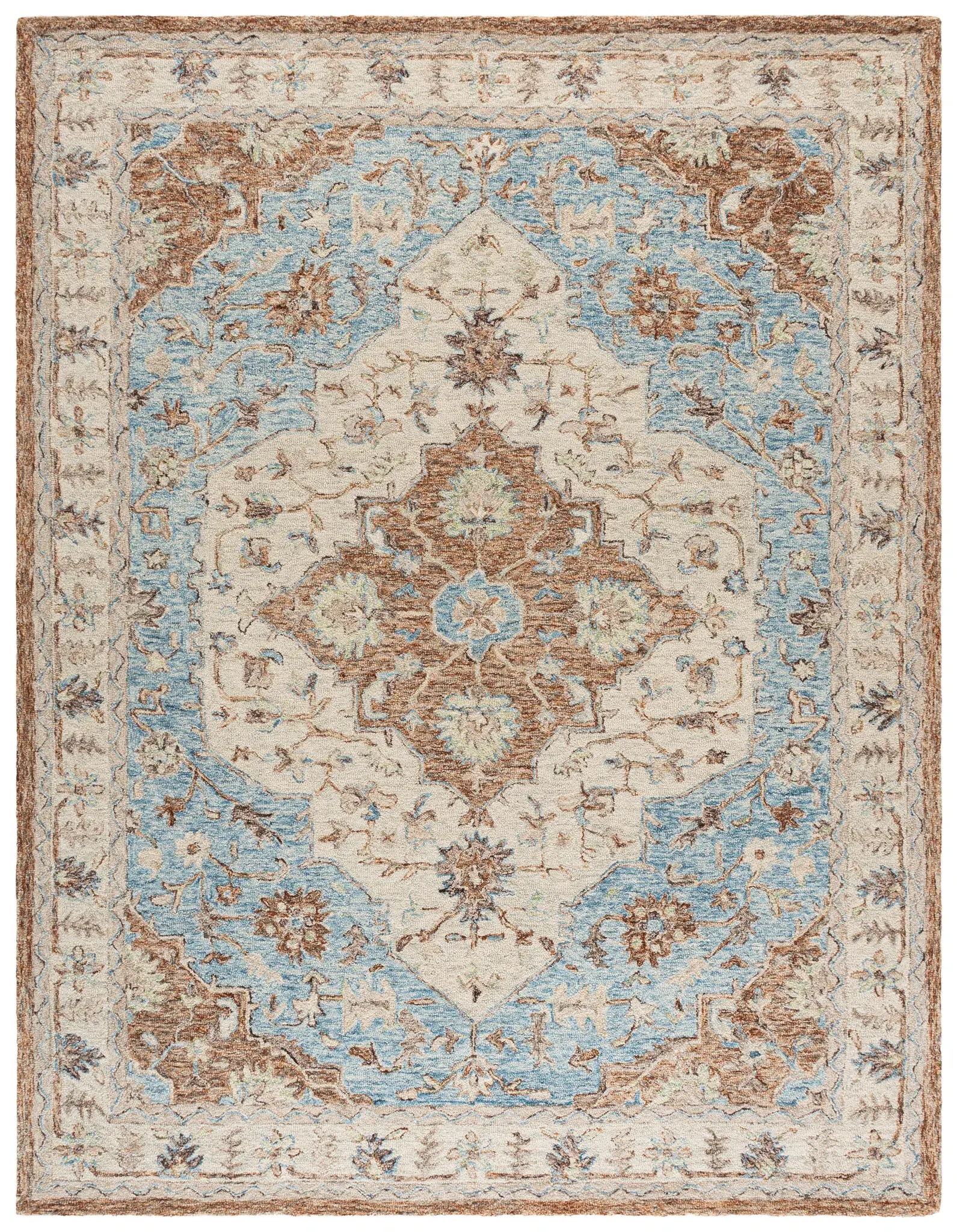 Metro Vintage Medallion Hand-Tufted Wool Rug