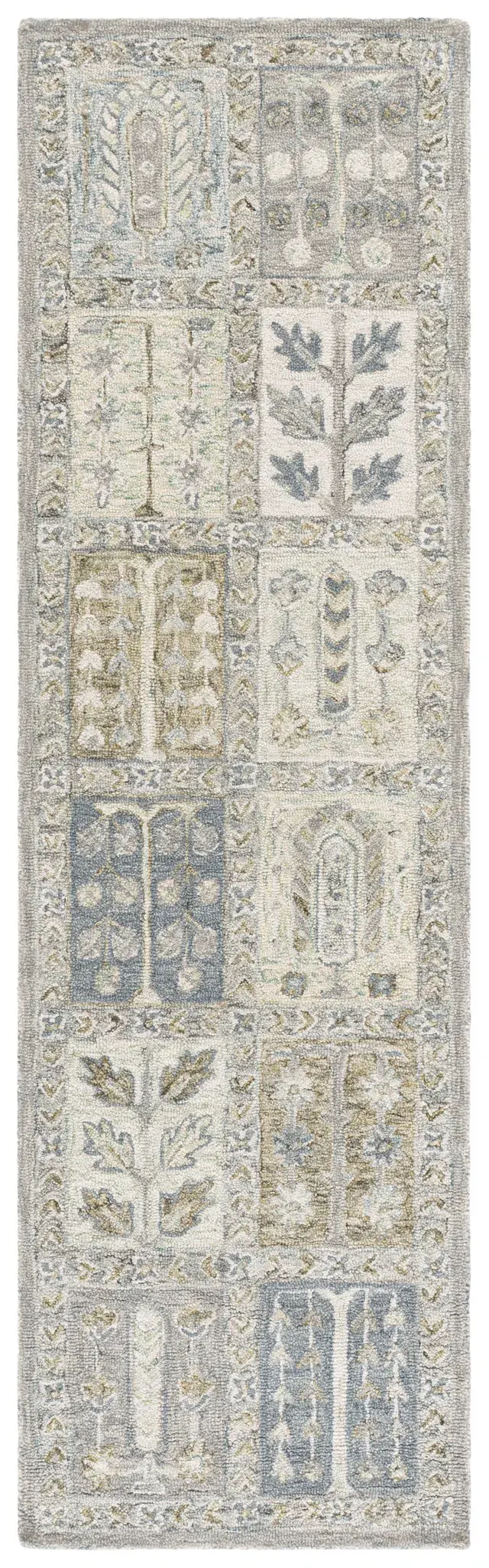 Metro Panel Grid Hand-Tufted Wool Rug