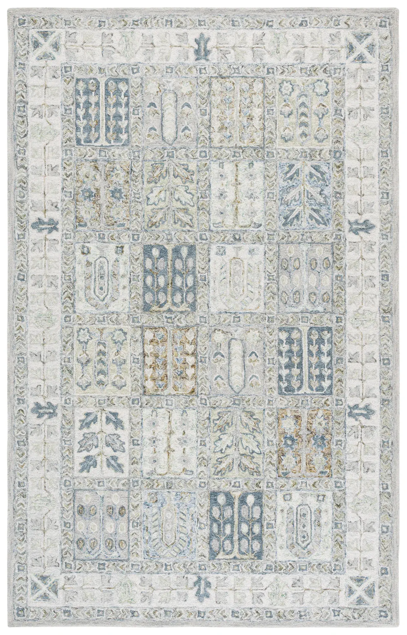 Metro Panel Grid Hand-Tufted Wool Rug